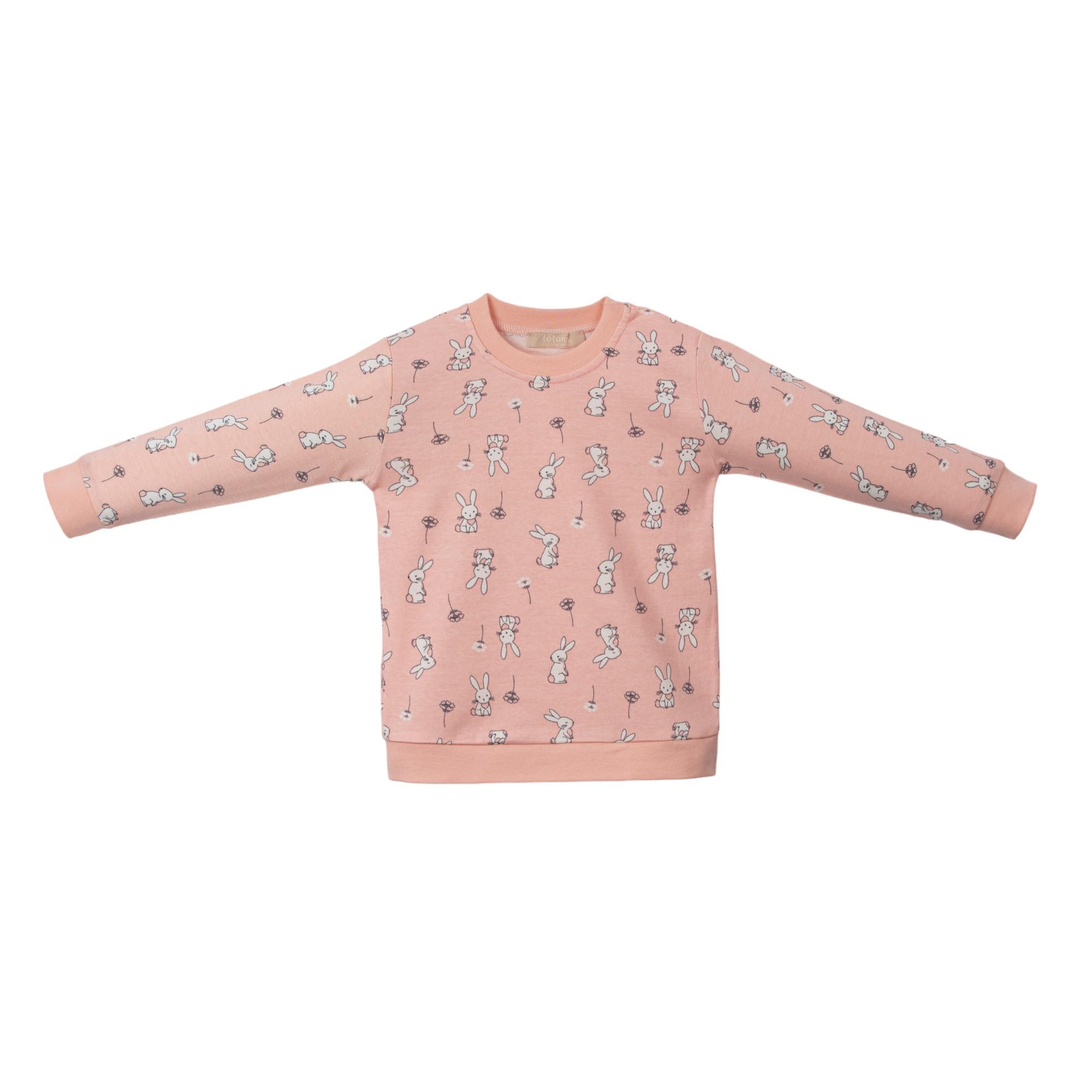 Tavşan Baskılı Kız Çocuk Pijama