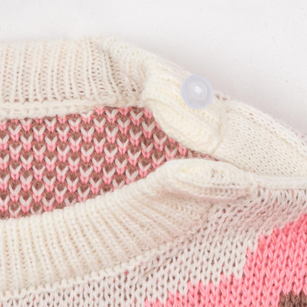 Tavşan Desenli Kız Bebek Triko İkili Takım