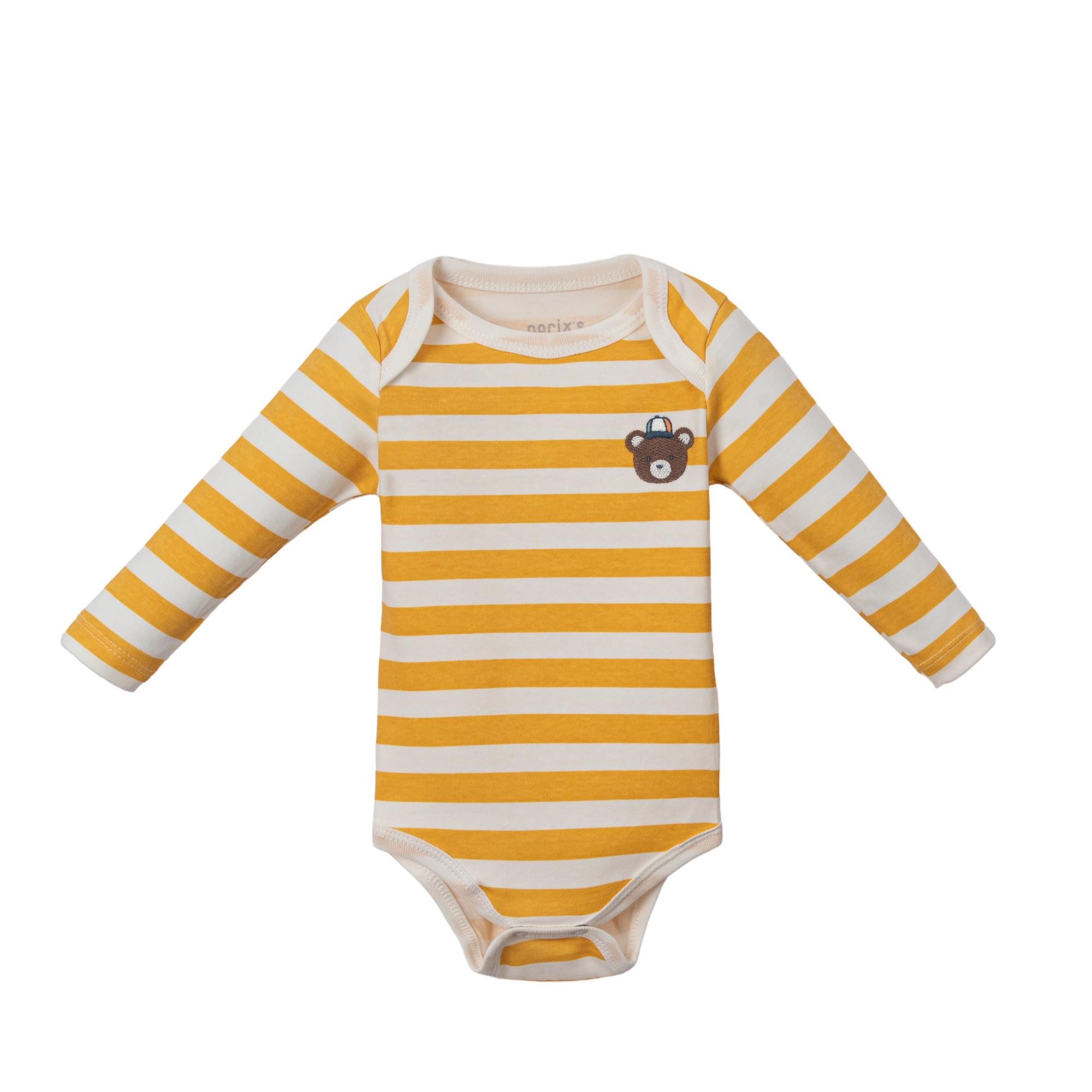 Teddy Colorful Erkek Bebek Üçlü Body