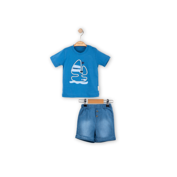 Tekne Figürlü Erkek Bebek İkili Takım