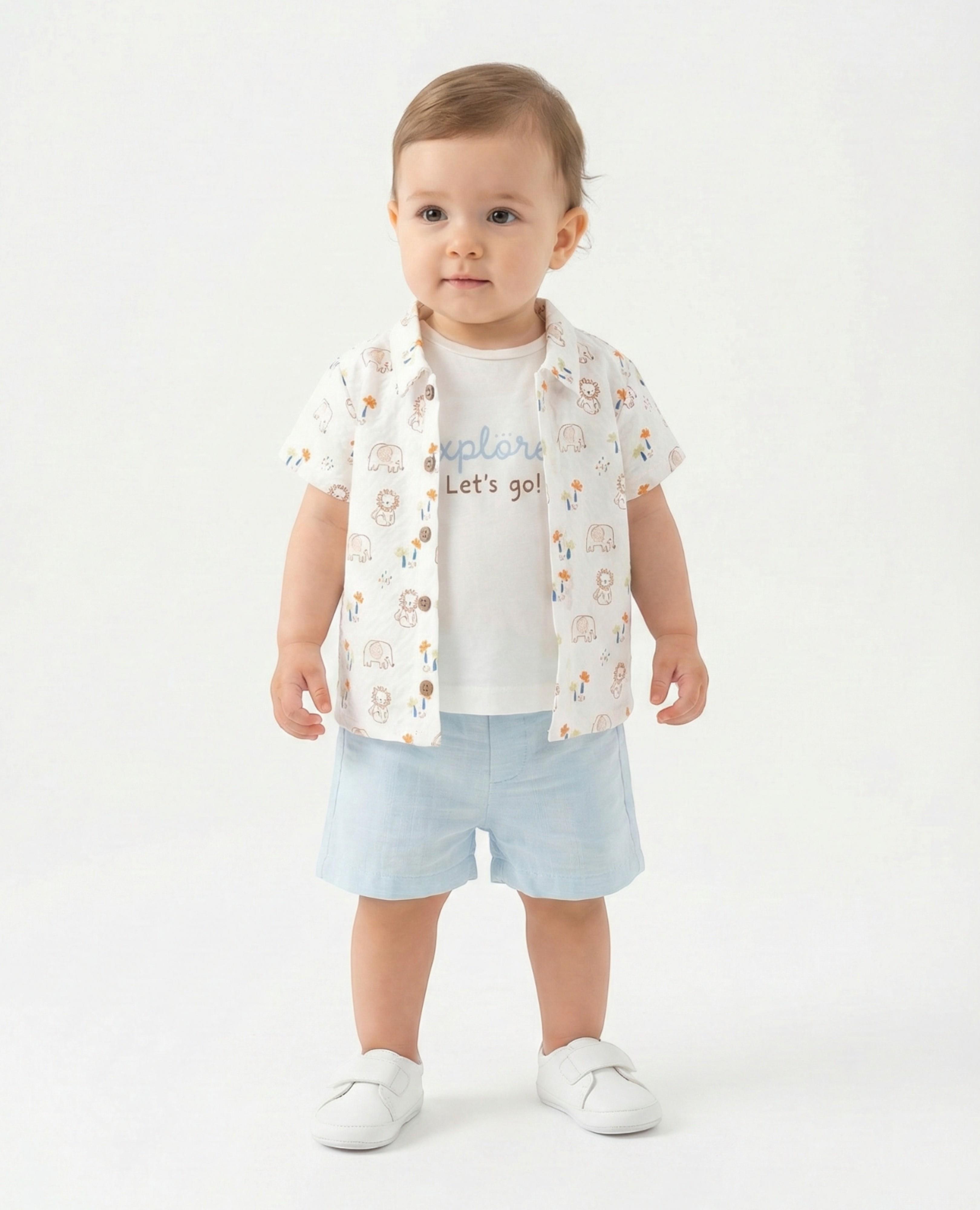 TINY SAFARI GÖMLEKLİ 3LÜ TAKIM 9-24 AY