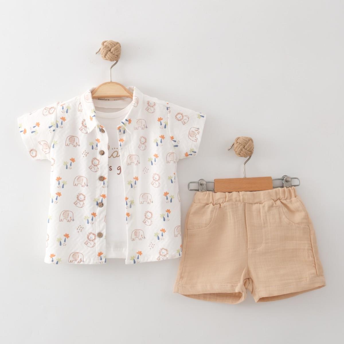 TINY SAFARI GÖMLEKLİ 3LÜ TAKIM 9-24 AY