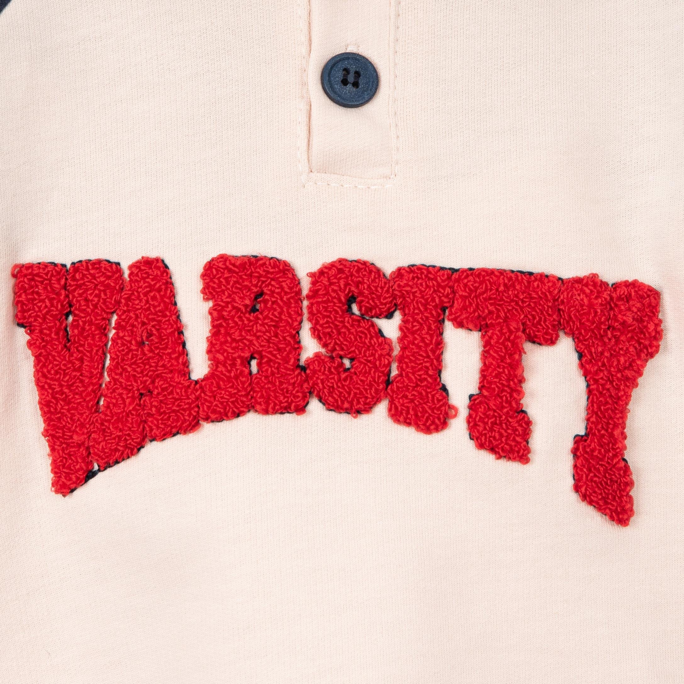 Varsity Polo Yaka Erkek Bebek İkili Takım