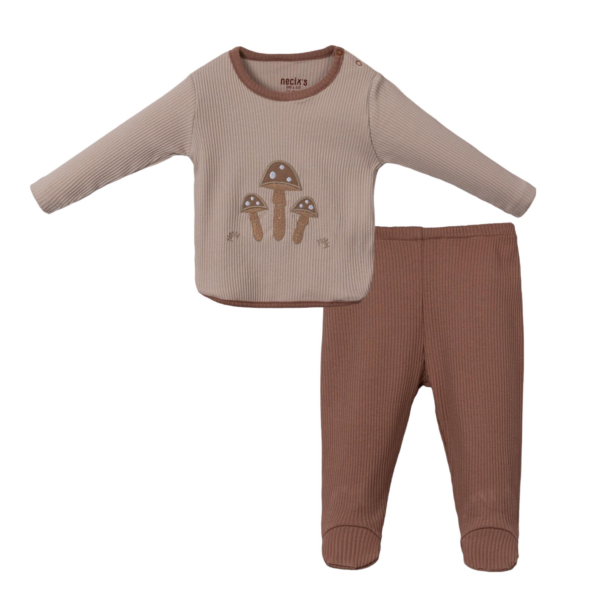 Venedik Mantar Temalı Patikli Erkek Bebek İkili Takım
