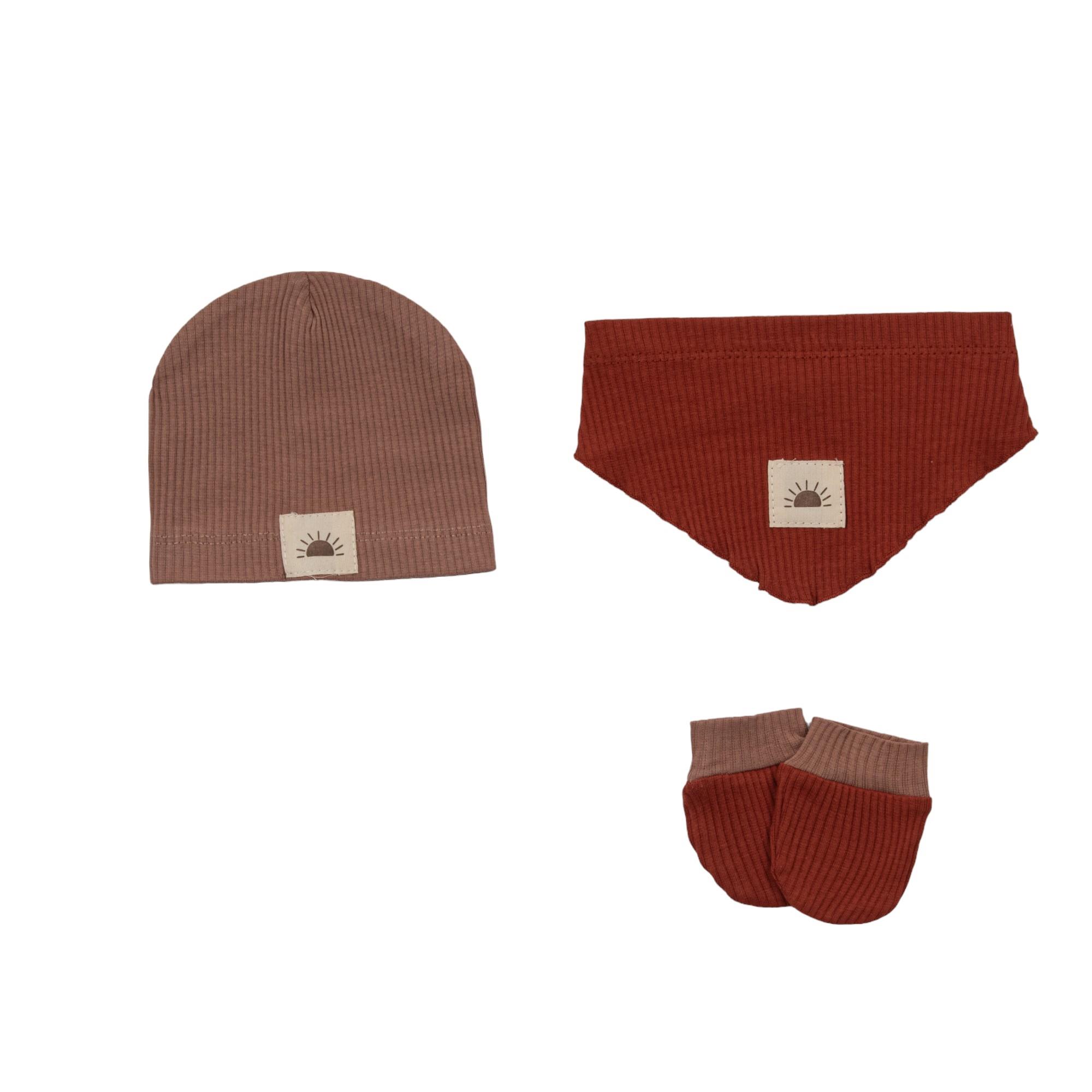 Verdun Güneş Temalı Erkek Bebek Hastane Çıkışı Beşli Set