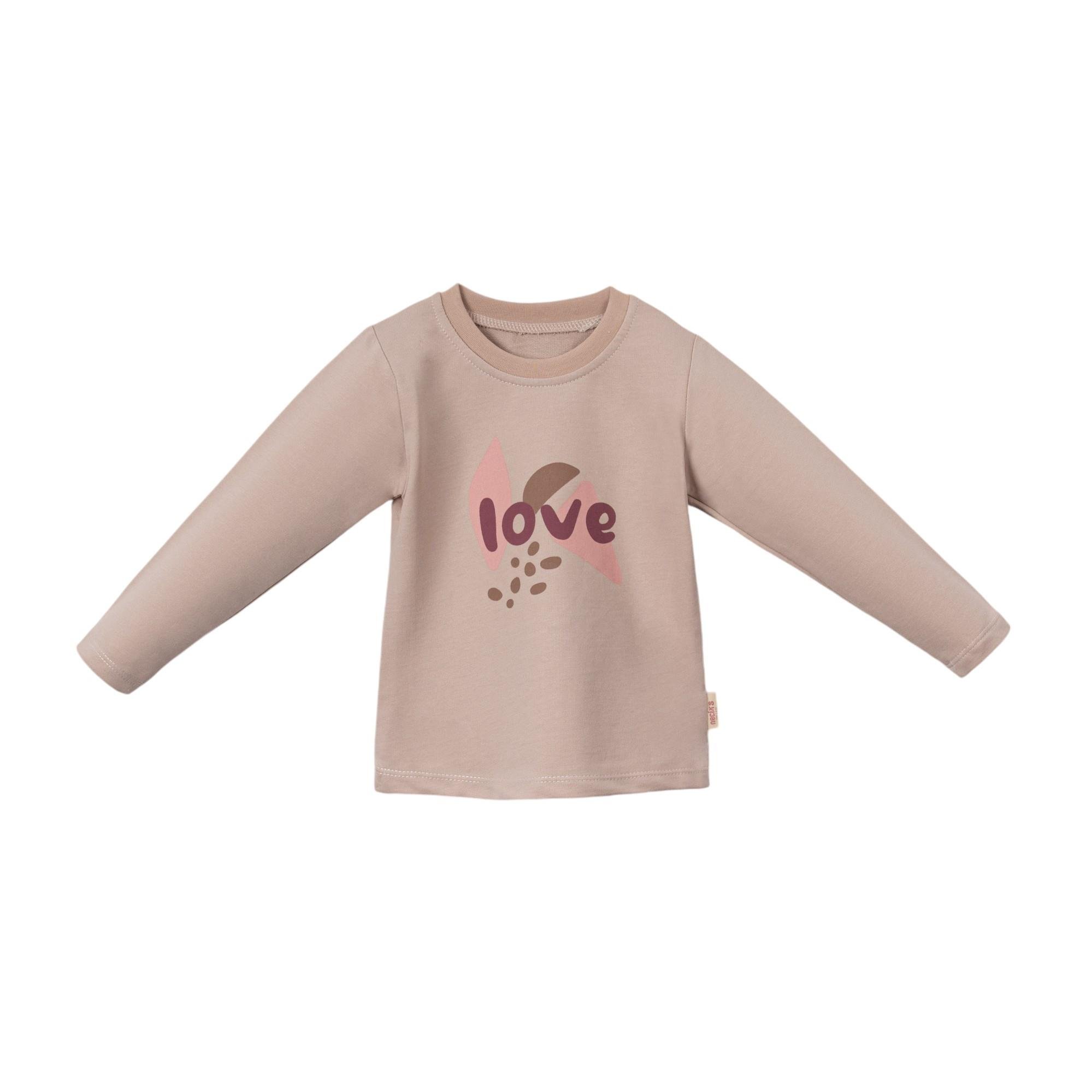 Vista Love Baskılı Kız Bebek Üçlü Takım