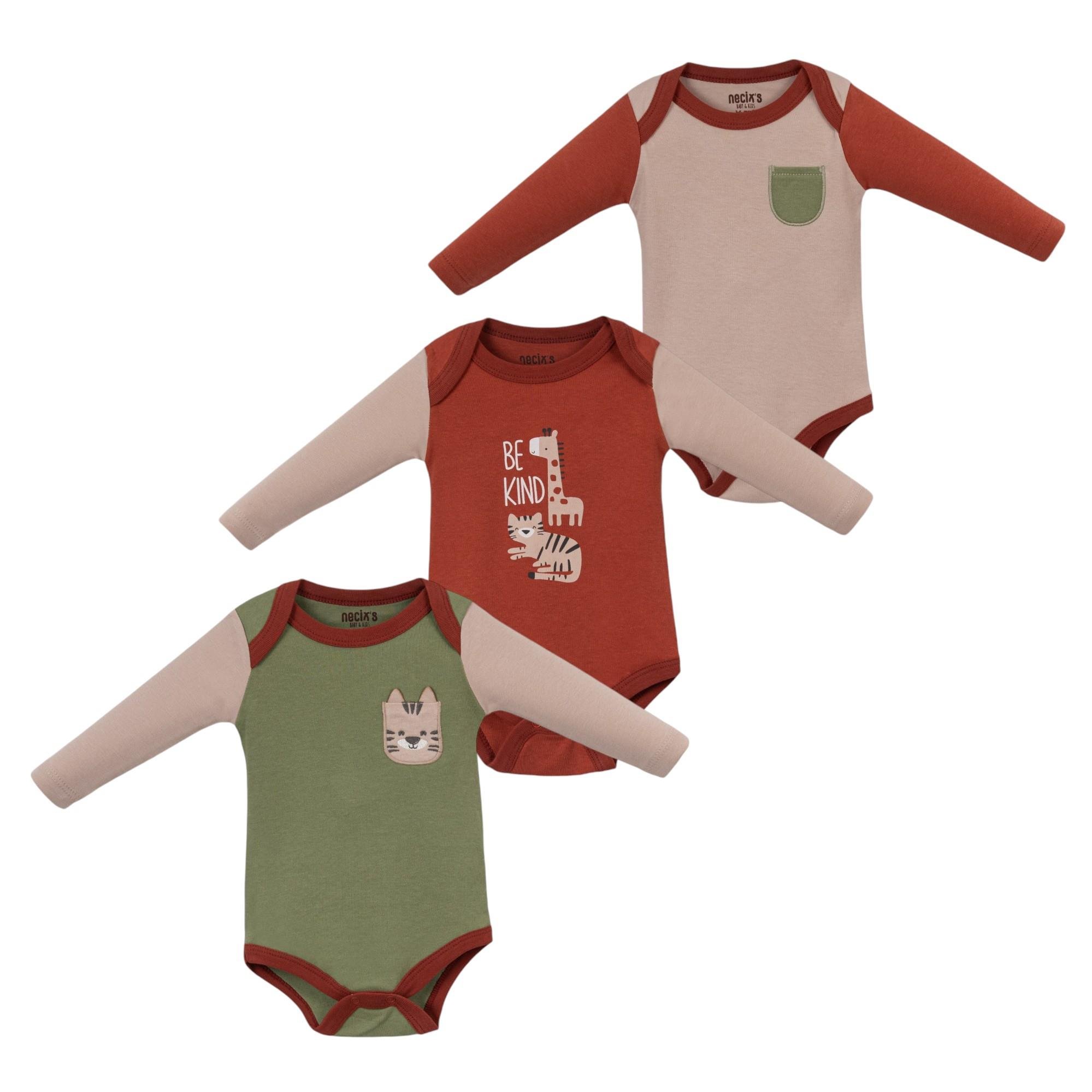 Viyana Erkek Bebek Üçlü Body
