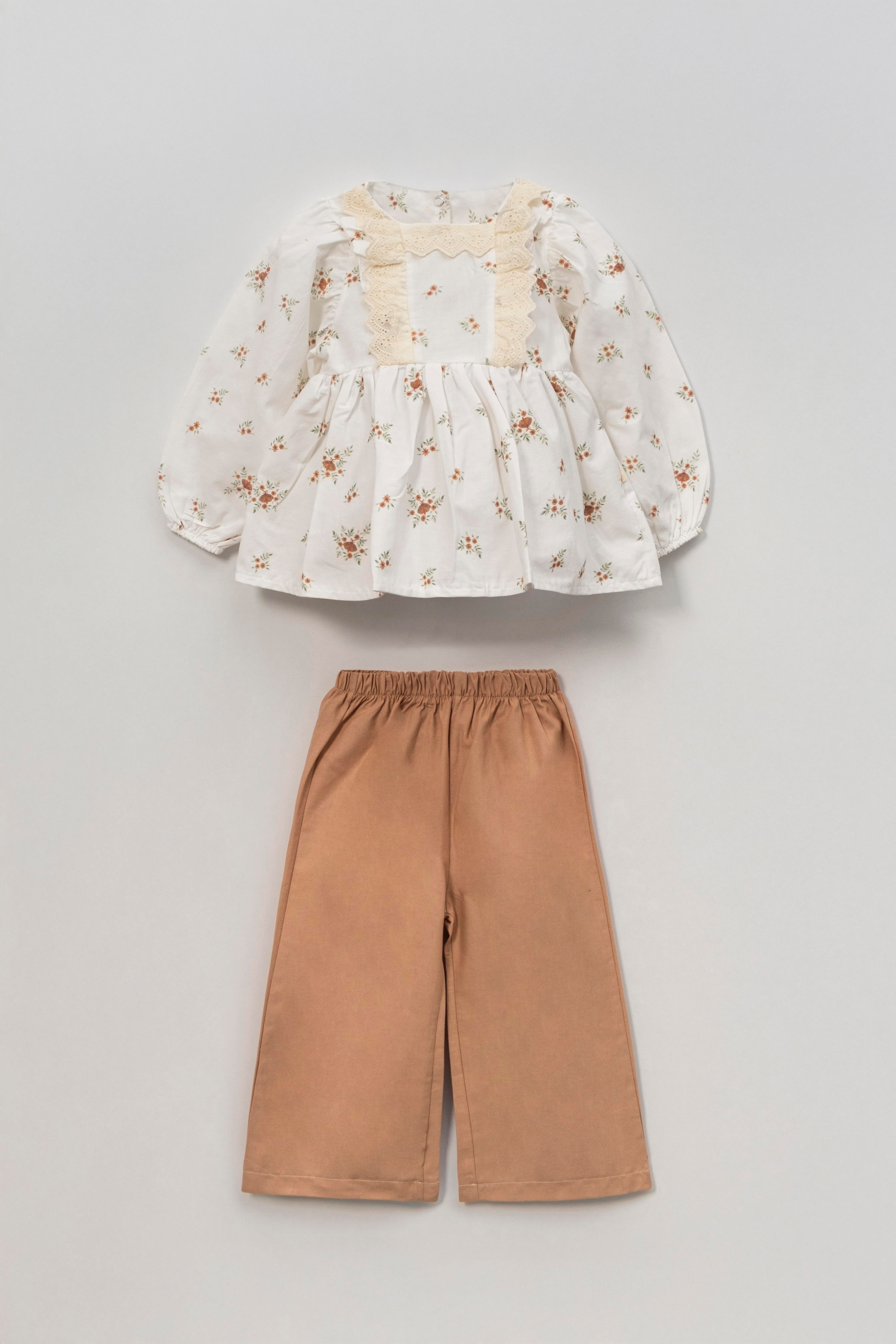 VOVİDO ÇİÇEK DESENLİ İKİLİ TAKIM 2-6 Y