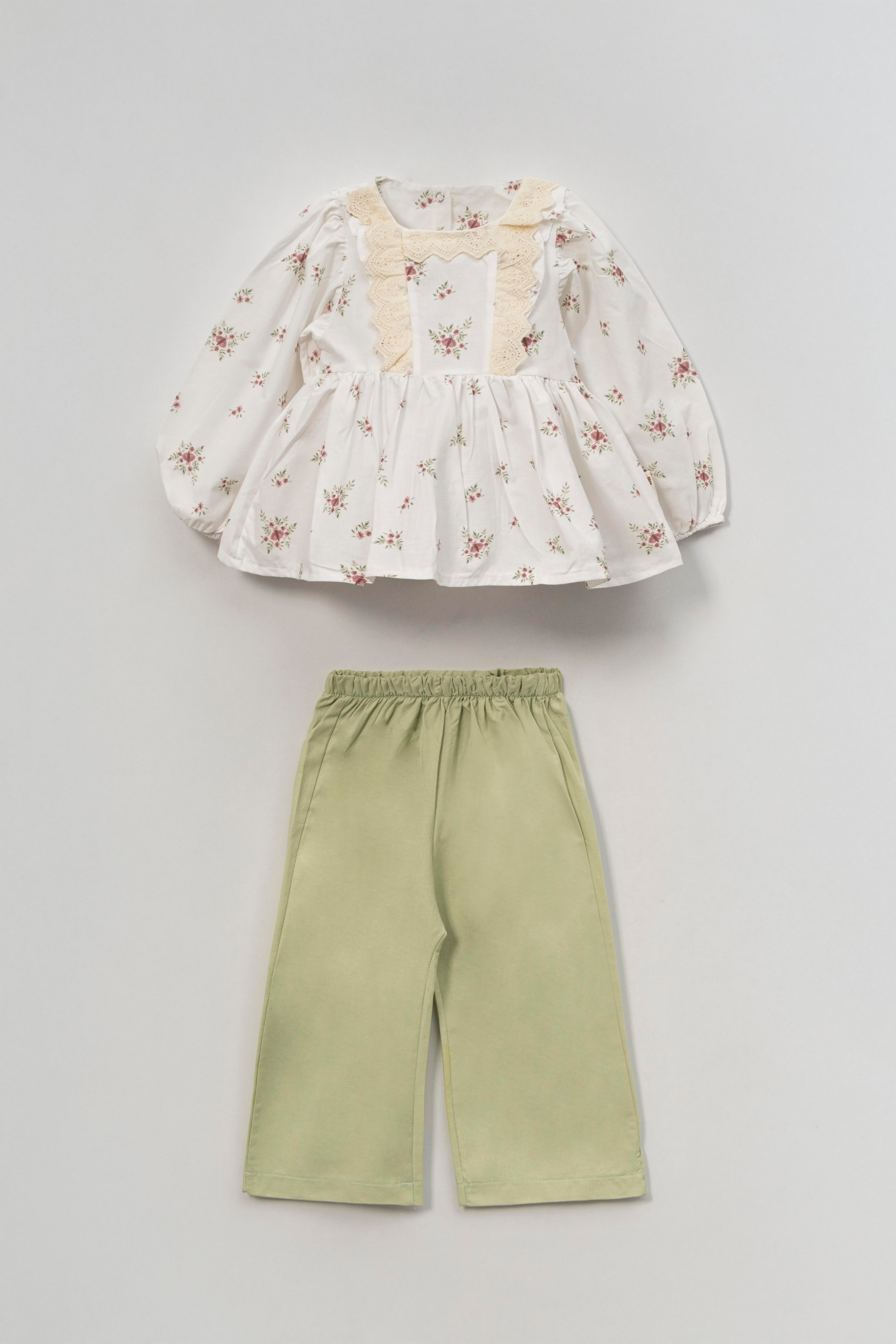 VOVİDO ÇİÇEK DESENLİ İKİLİ TAKIM 2-6 Y