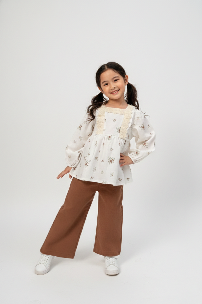 VOVİDO ÇİÇEK DESENLİ İKİLİ TAKIM 2-6 Y