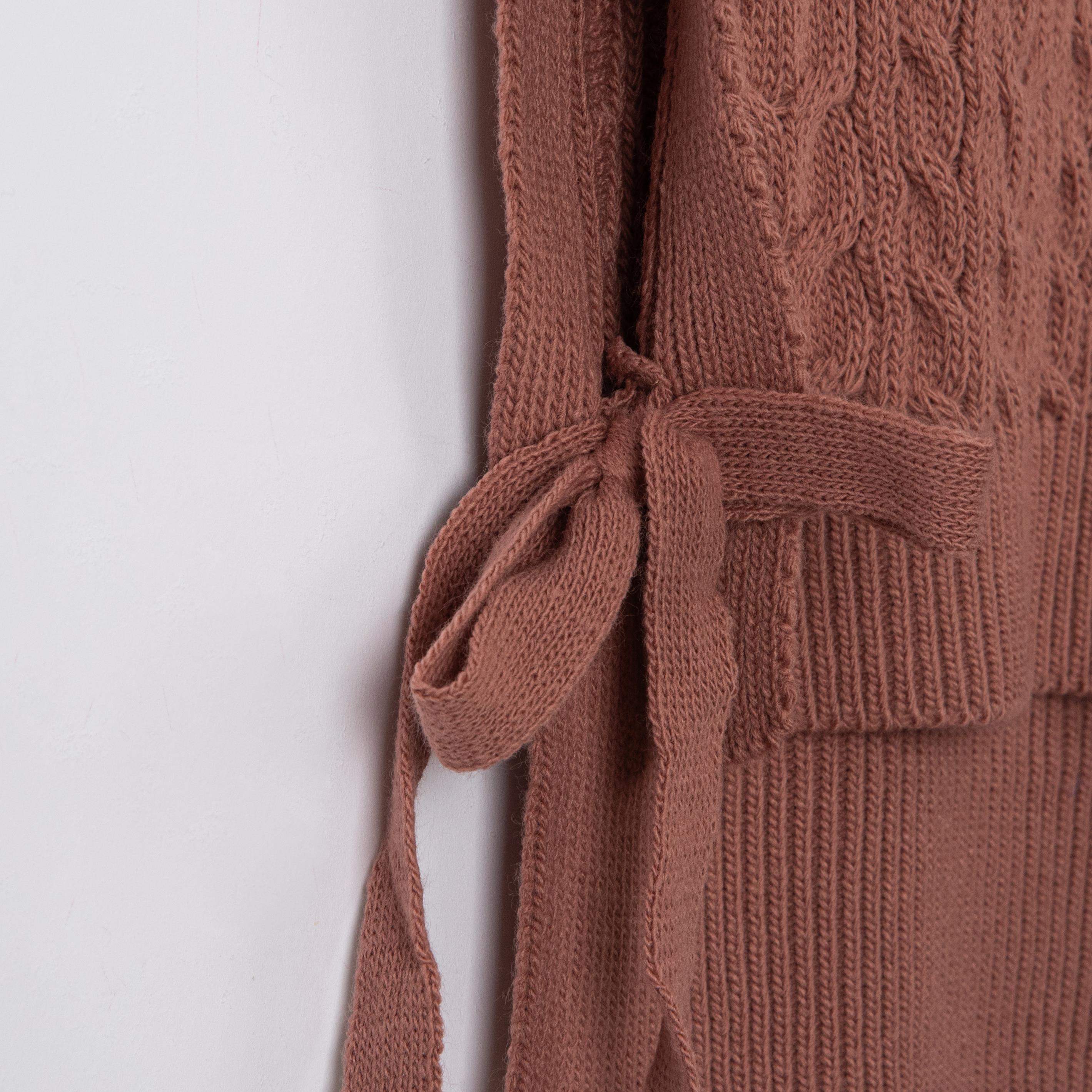 Yandan Bağlamalı Kız Bebek Triko Süveter