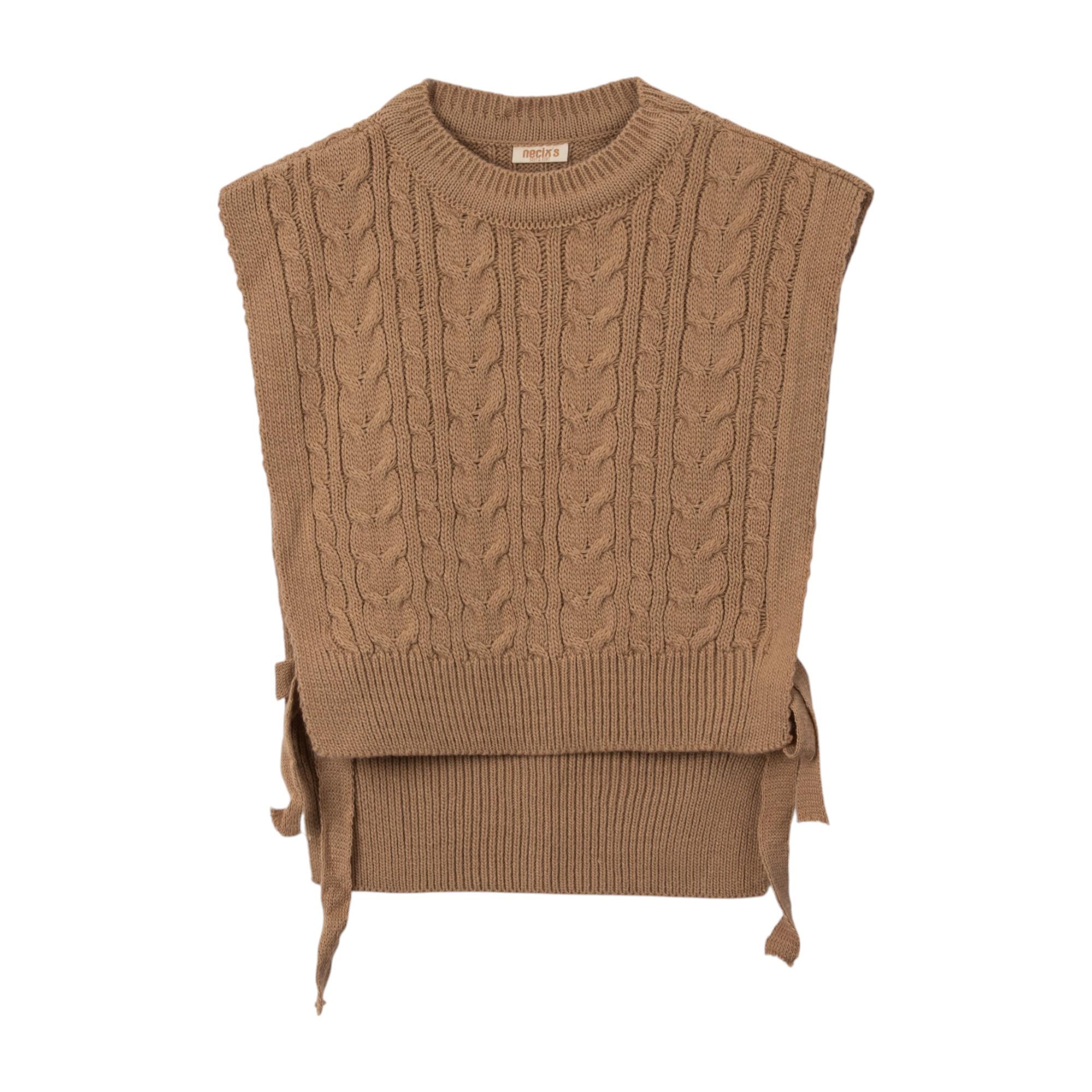 Yandan Bağlamalı Kız Bebek Triko Süveter