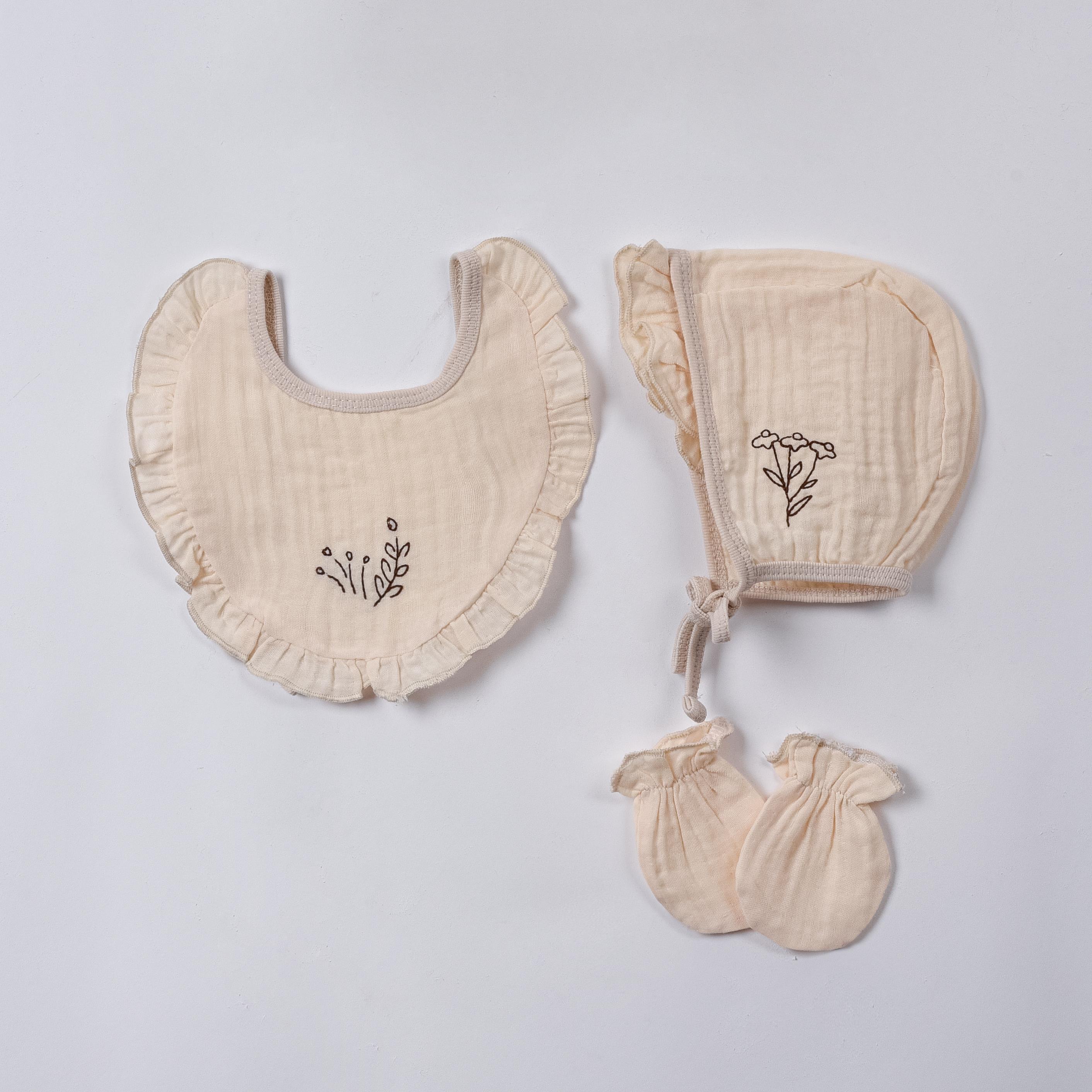 Yasawa Müslin Kız Bebek Hastane Çıkışı Beşli Set