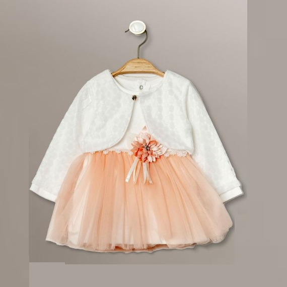 Yelekli Kız Bebek Elbise