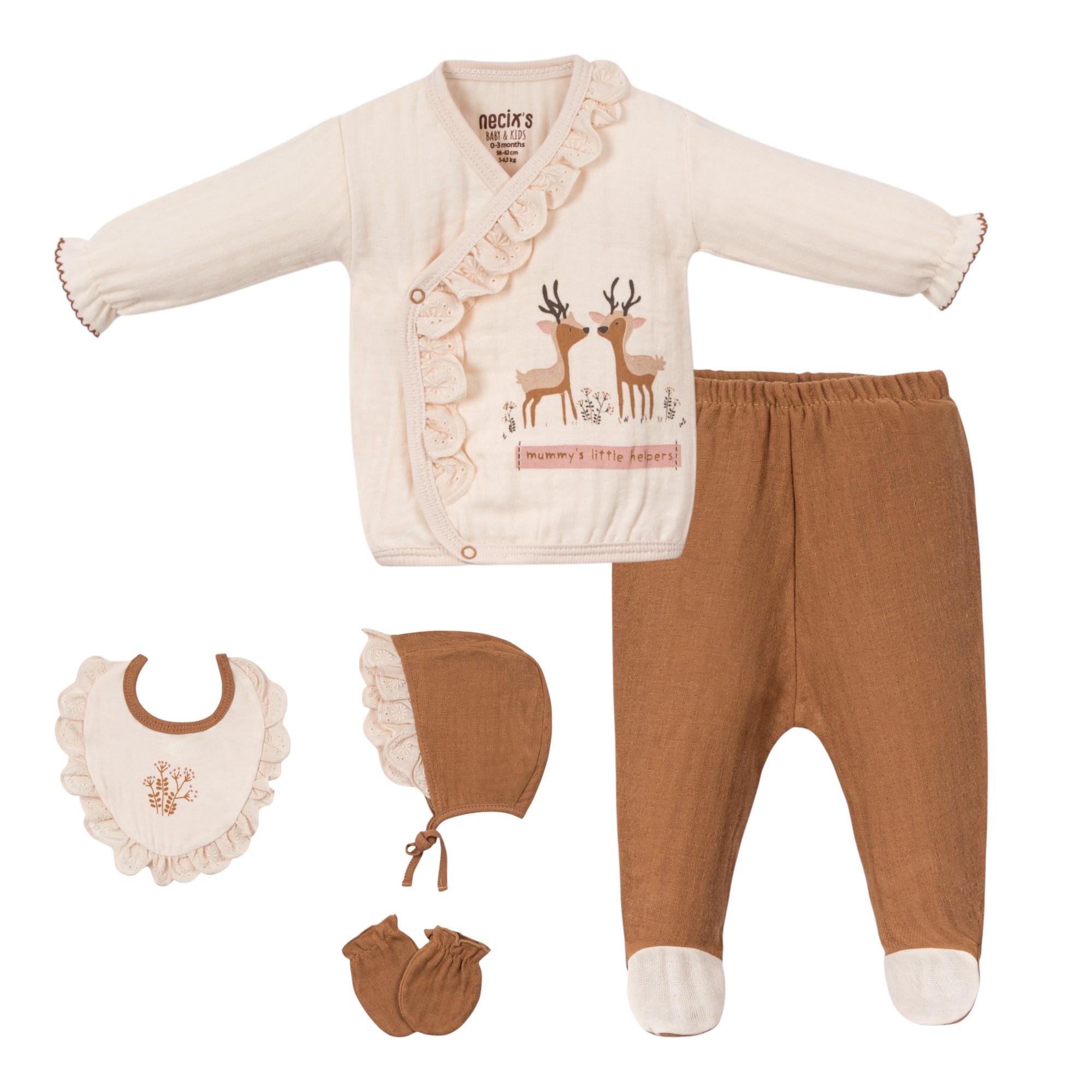 Yokohama Kız Bebek Hastane Çıkışı Beşli Set