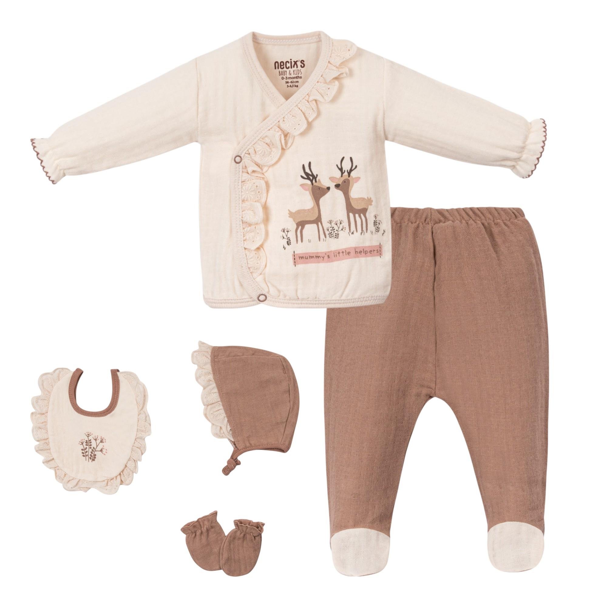 Yokohama Kız Bebek Hastane Çıkışı Beşli Set