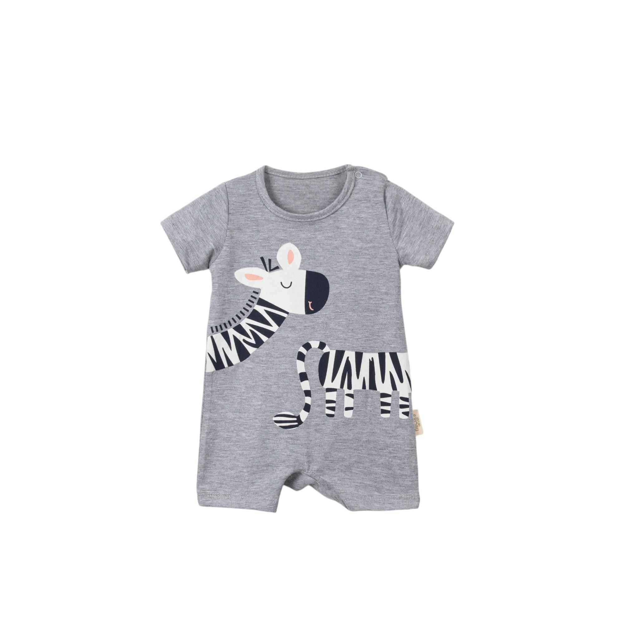 Zebra Figürlü Erkek Bebek Tulum