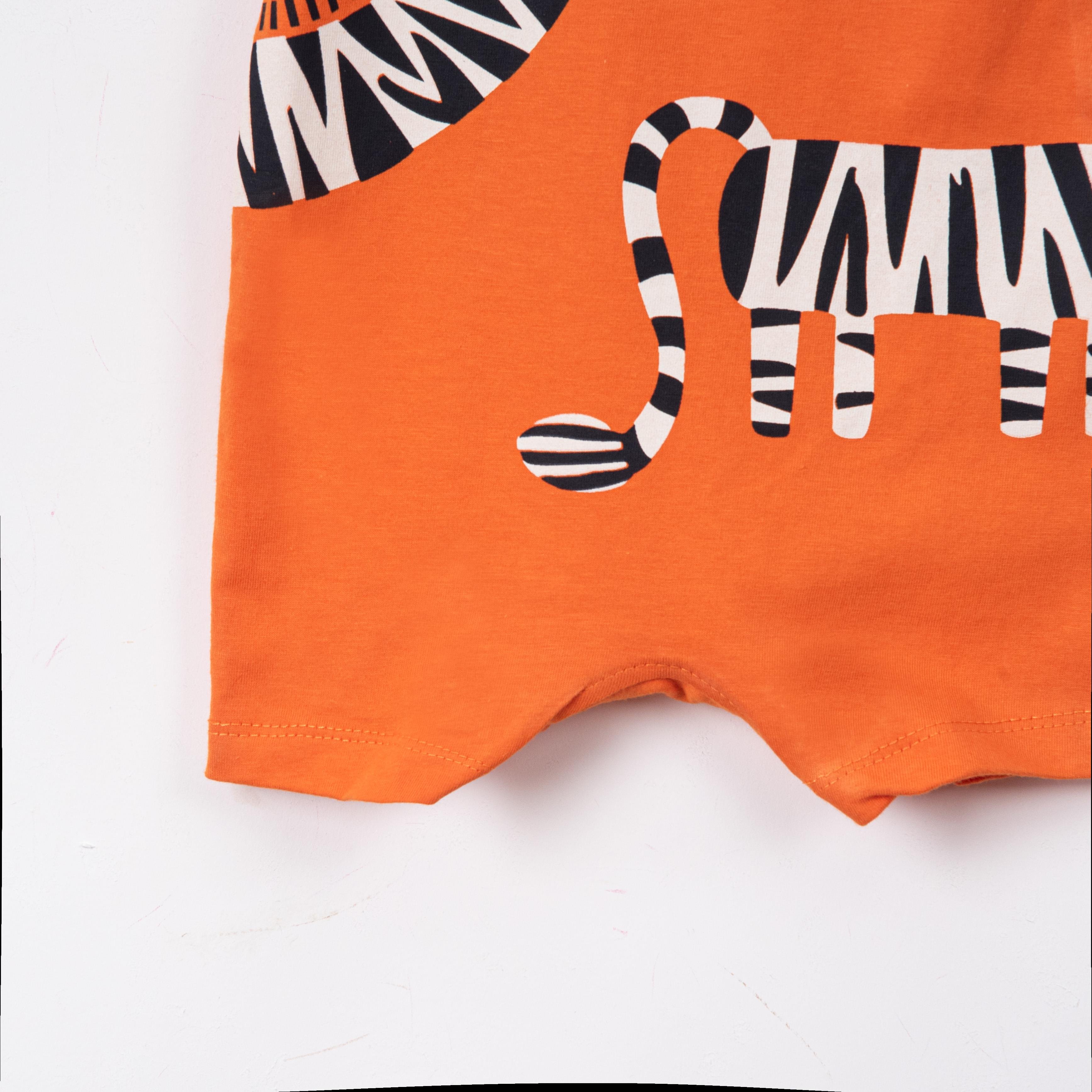 Zebra Figürlü Erkek Bebek Tulum