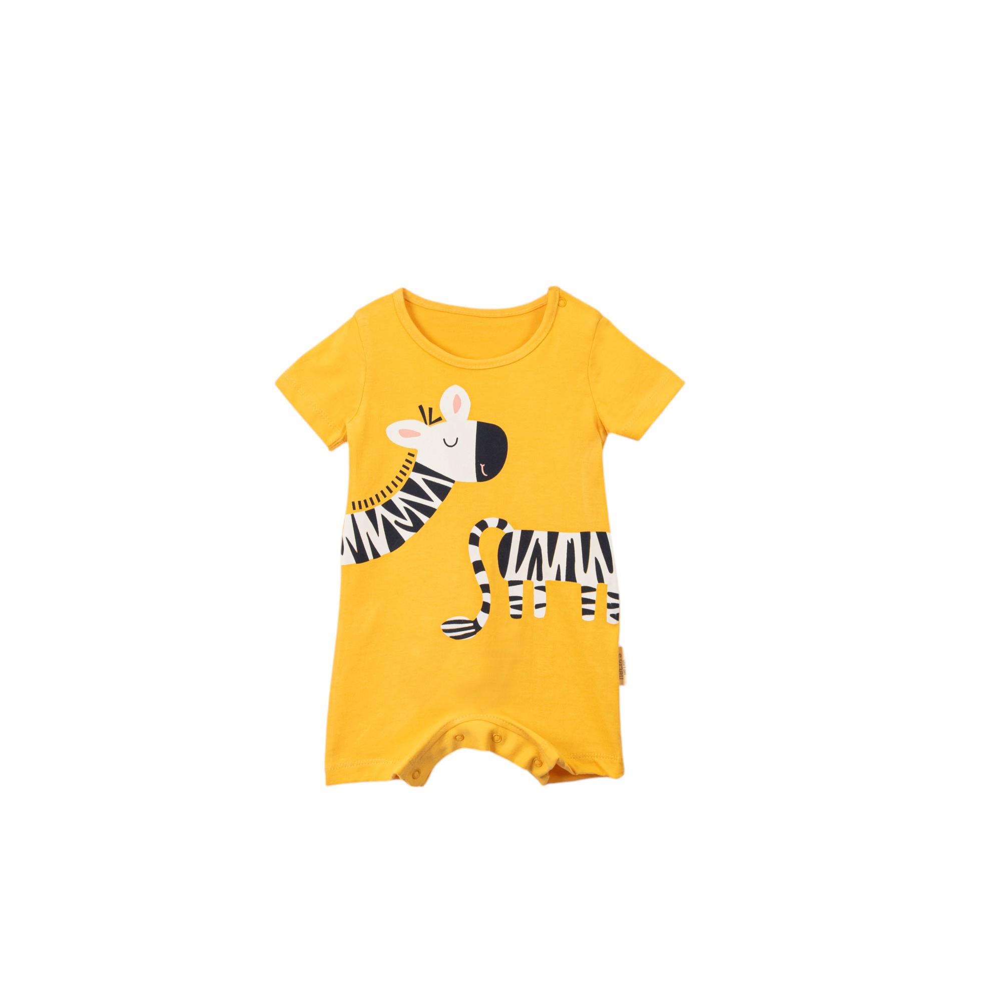 Zebra Figürlü Erkek Bebek Tulum