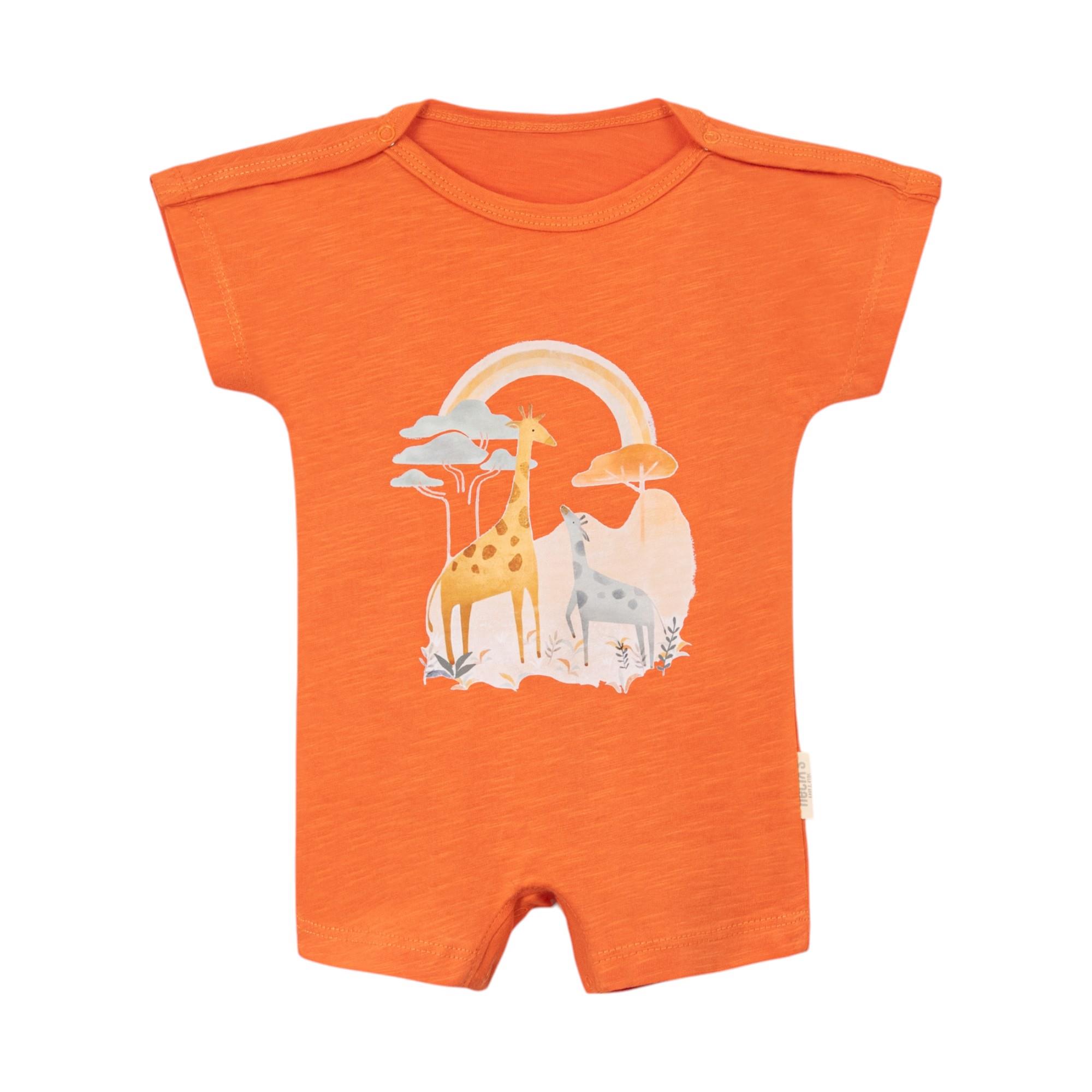 Zürafa Figürlü Erkek Bebek Tulum