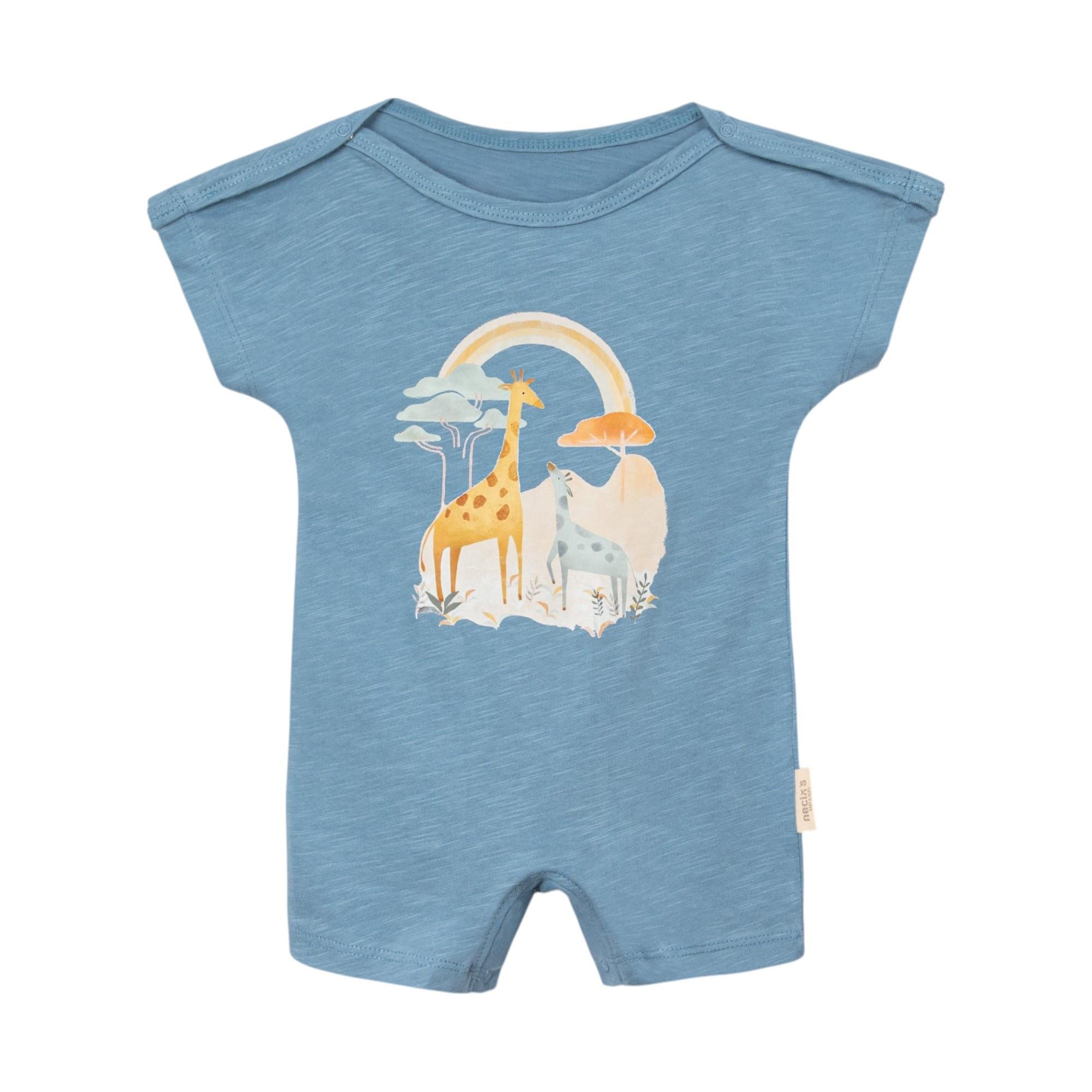 Zürafa Figürlü Erkek Bebek Tulum