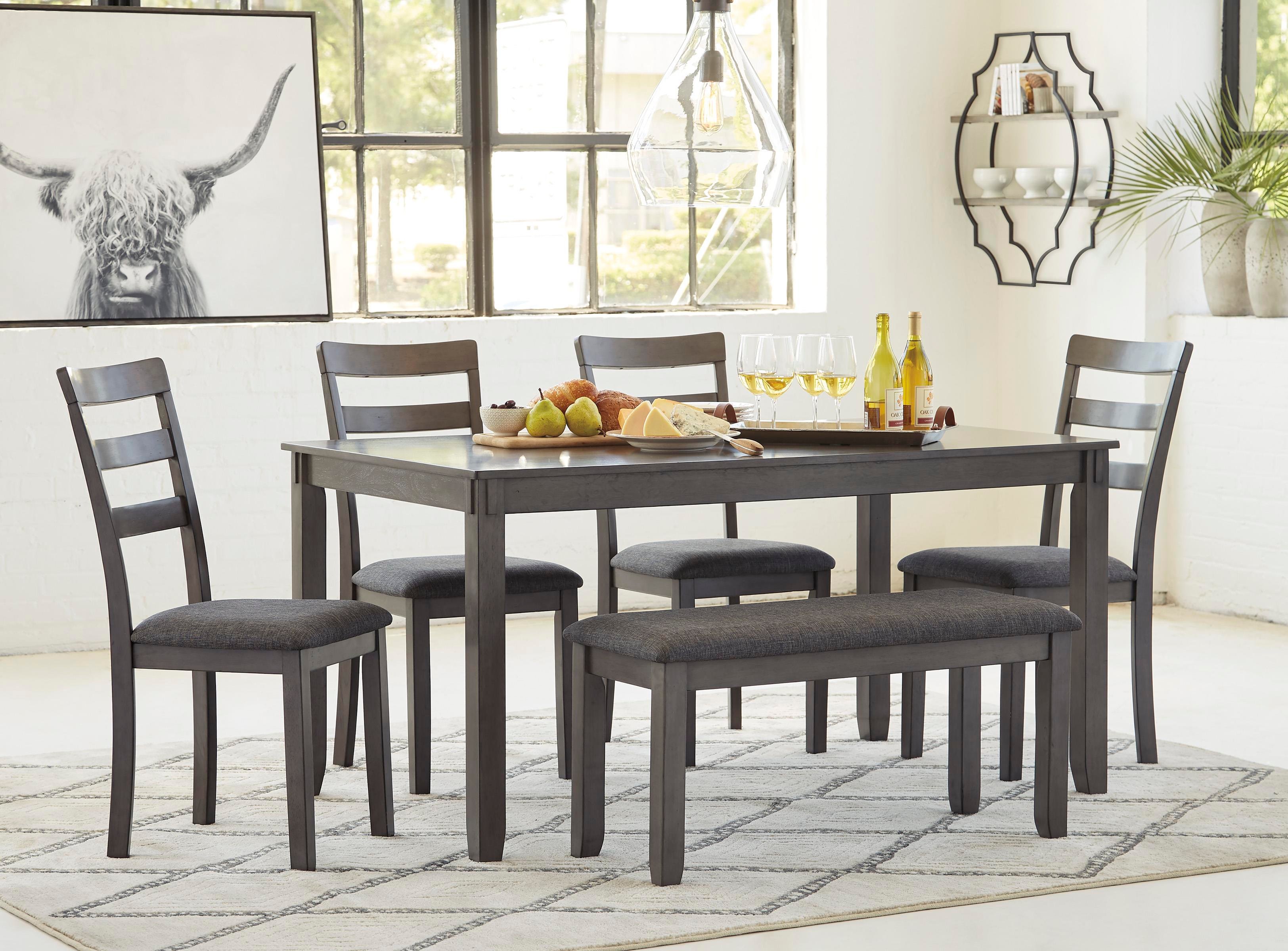 Bridson Yemek Masası ve Sandalyeleri + Bench