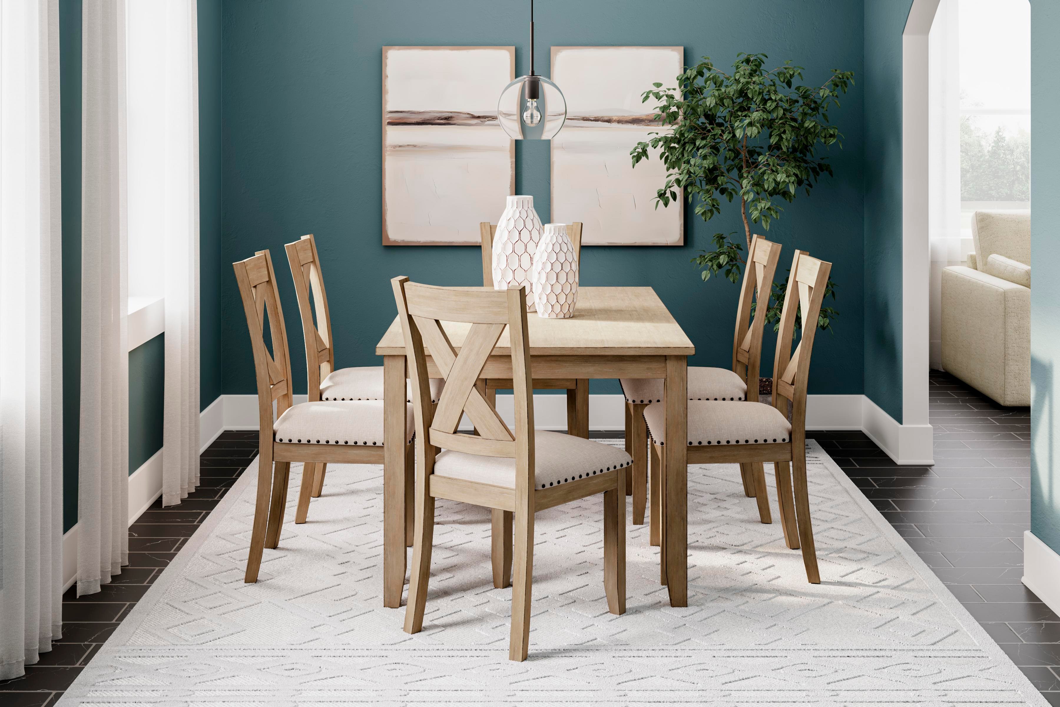 Sanbriar Yemek Masası ve Sandalyeleri (7 li Set)
