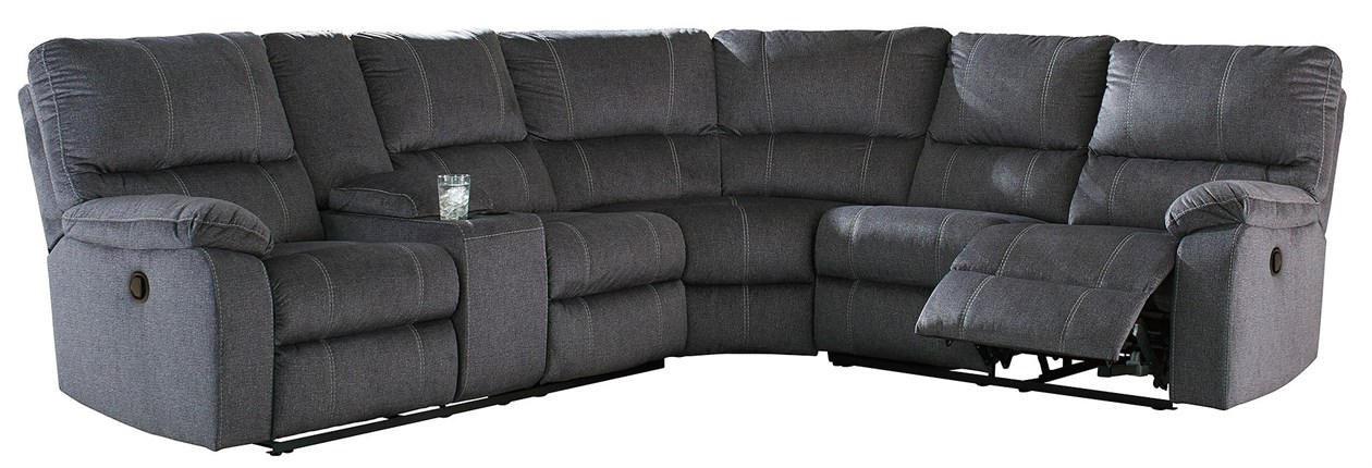 Urbino Left-Arm Facing Reclining Loveseat with Console