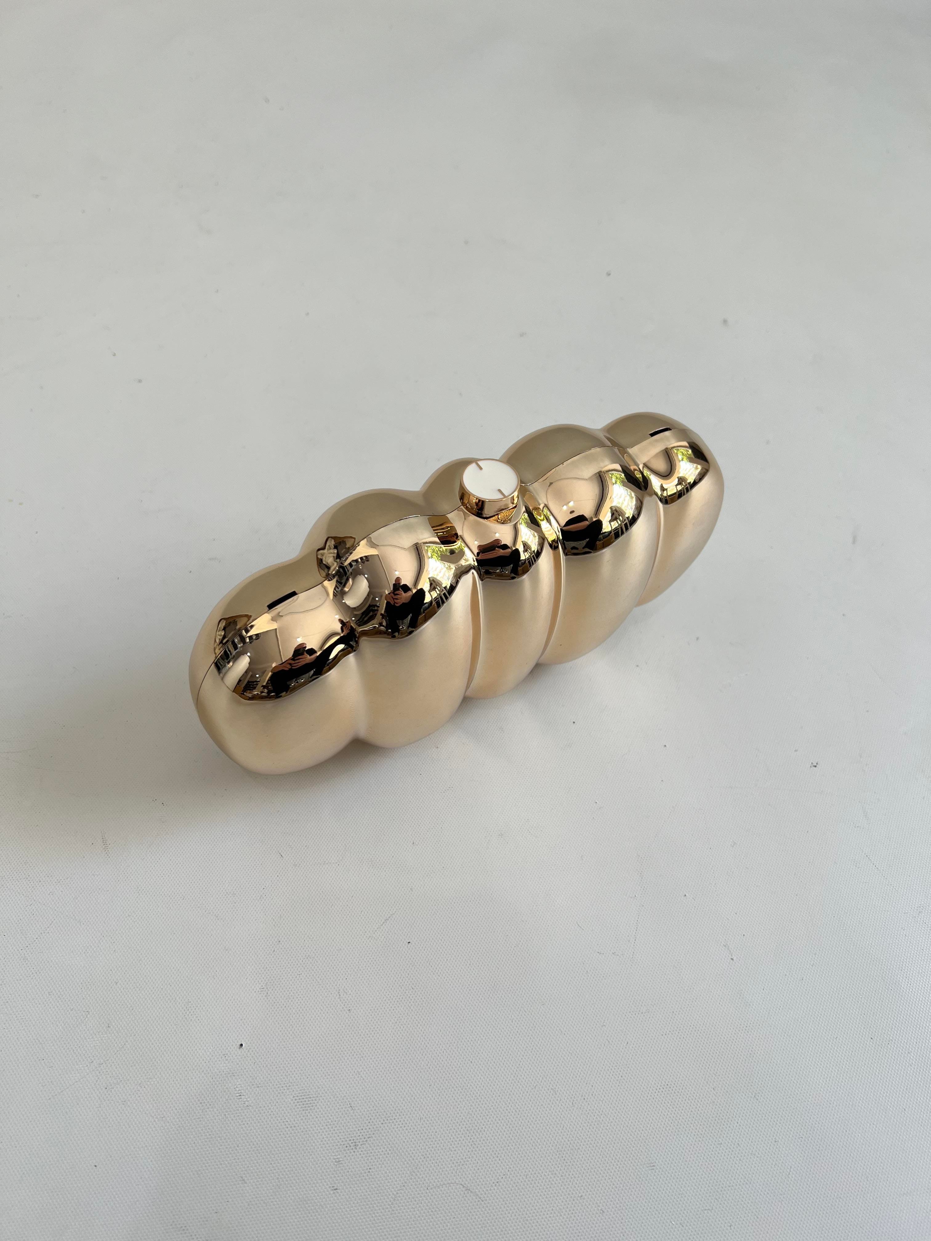 Aura Abiye Model Düğün Nişan Çantası Gold