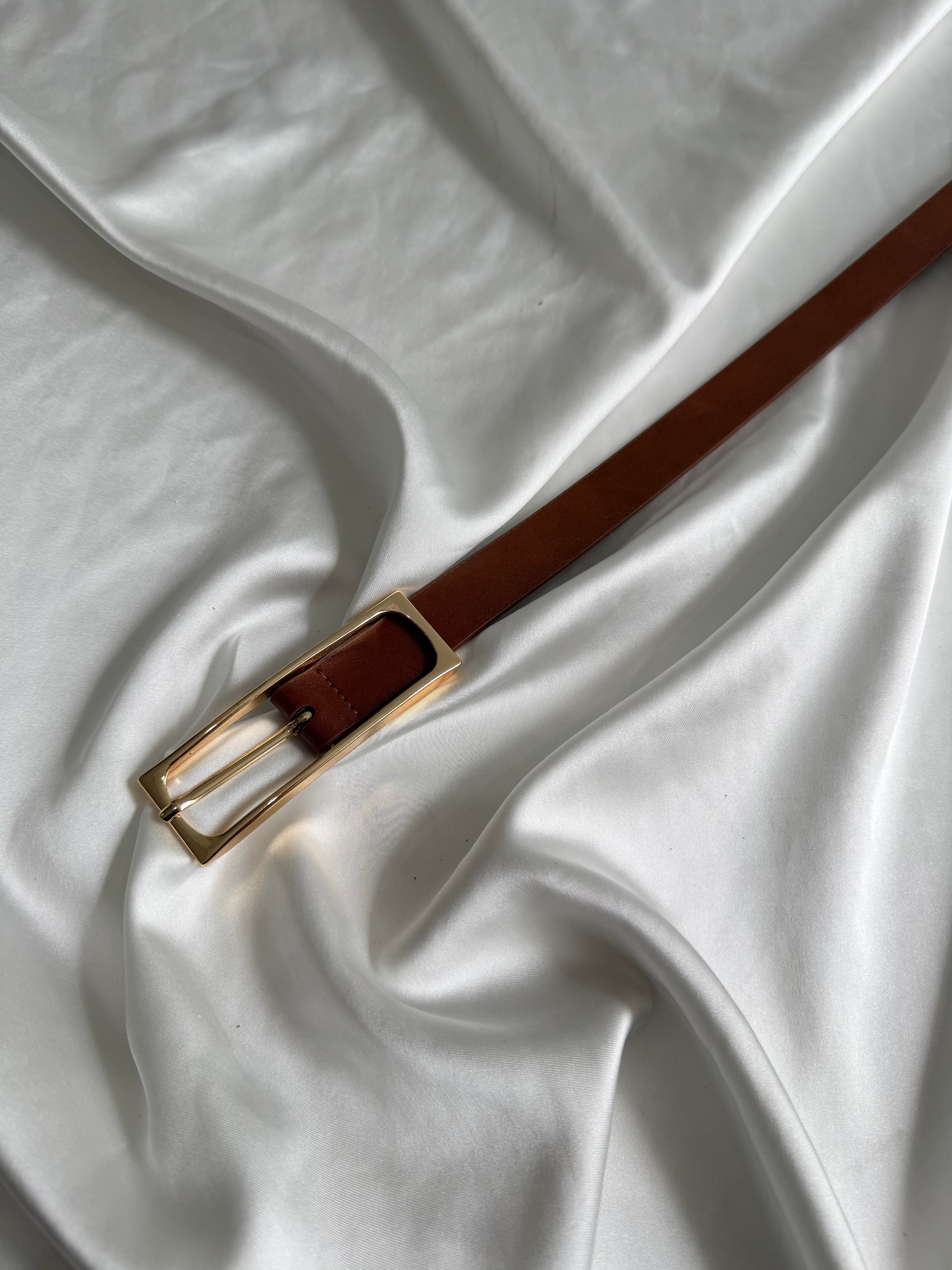 Basic Kadın Pantolon Kemeri,Ceket Kemeri,Elbise Kemeri Taba