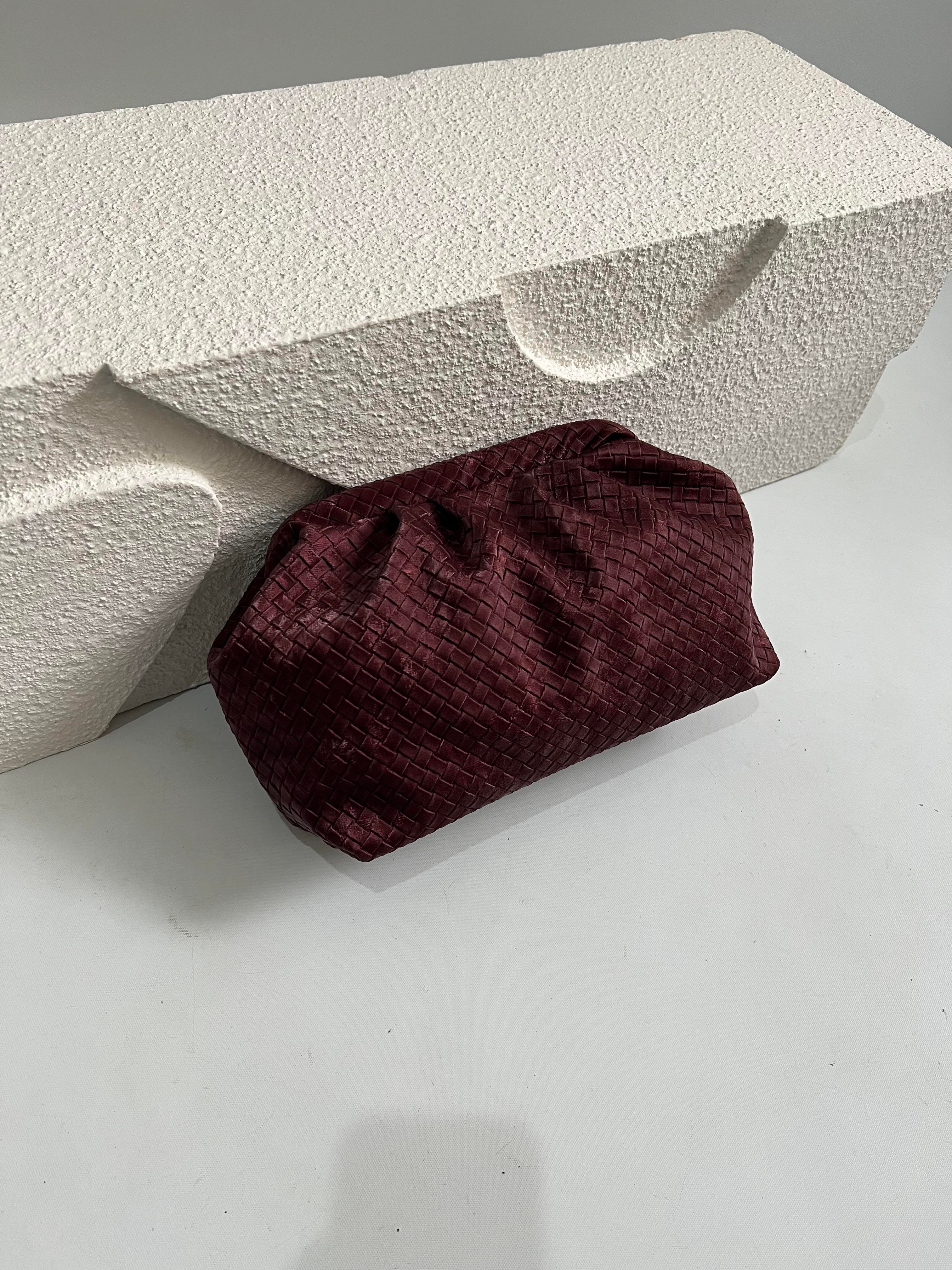 Block Model El Ve Kadın Omuz Çantası Bordo