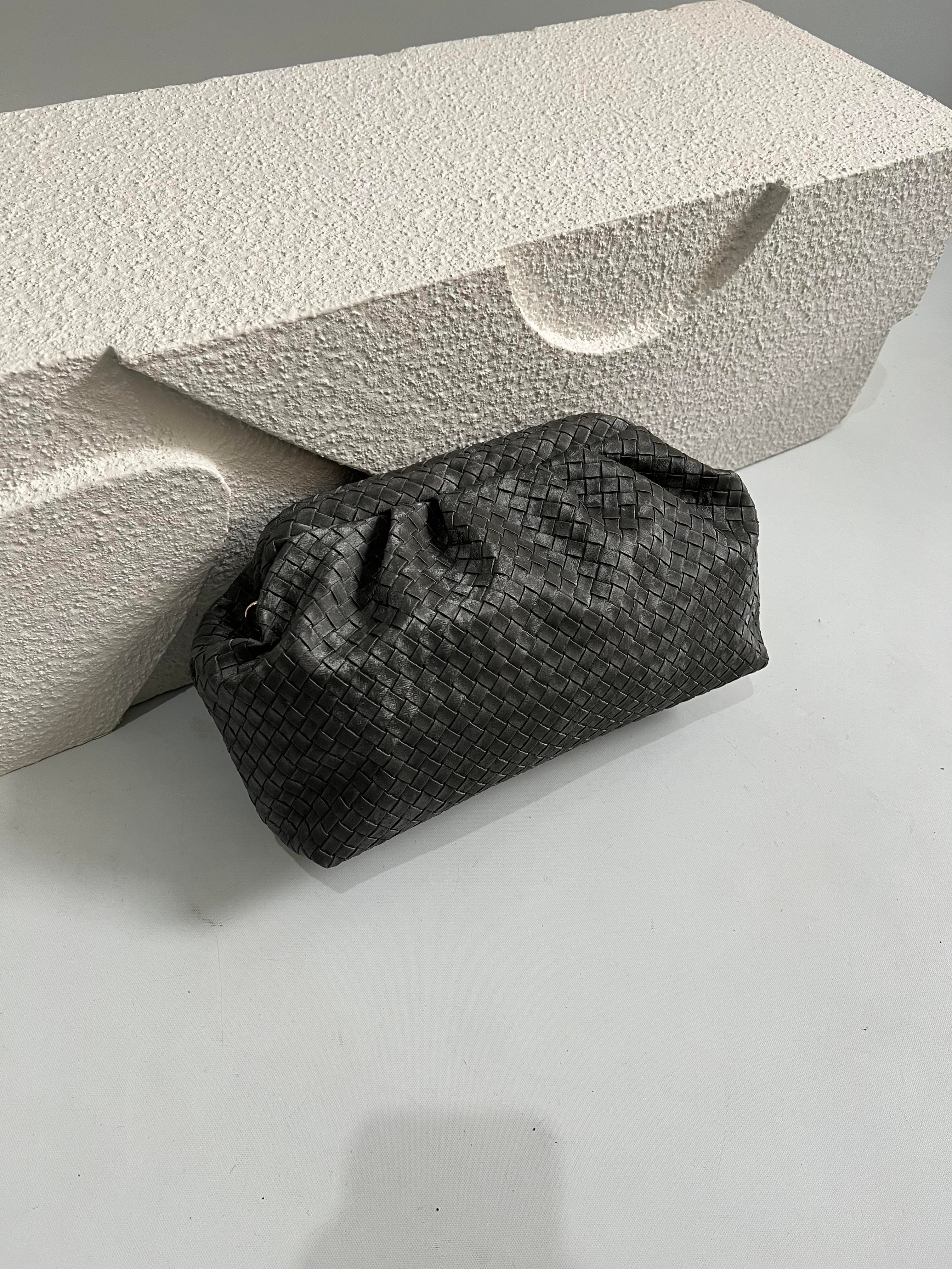 Block Model El Ve Kadın Omuz Çantası Gri