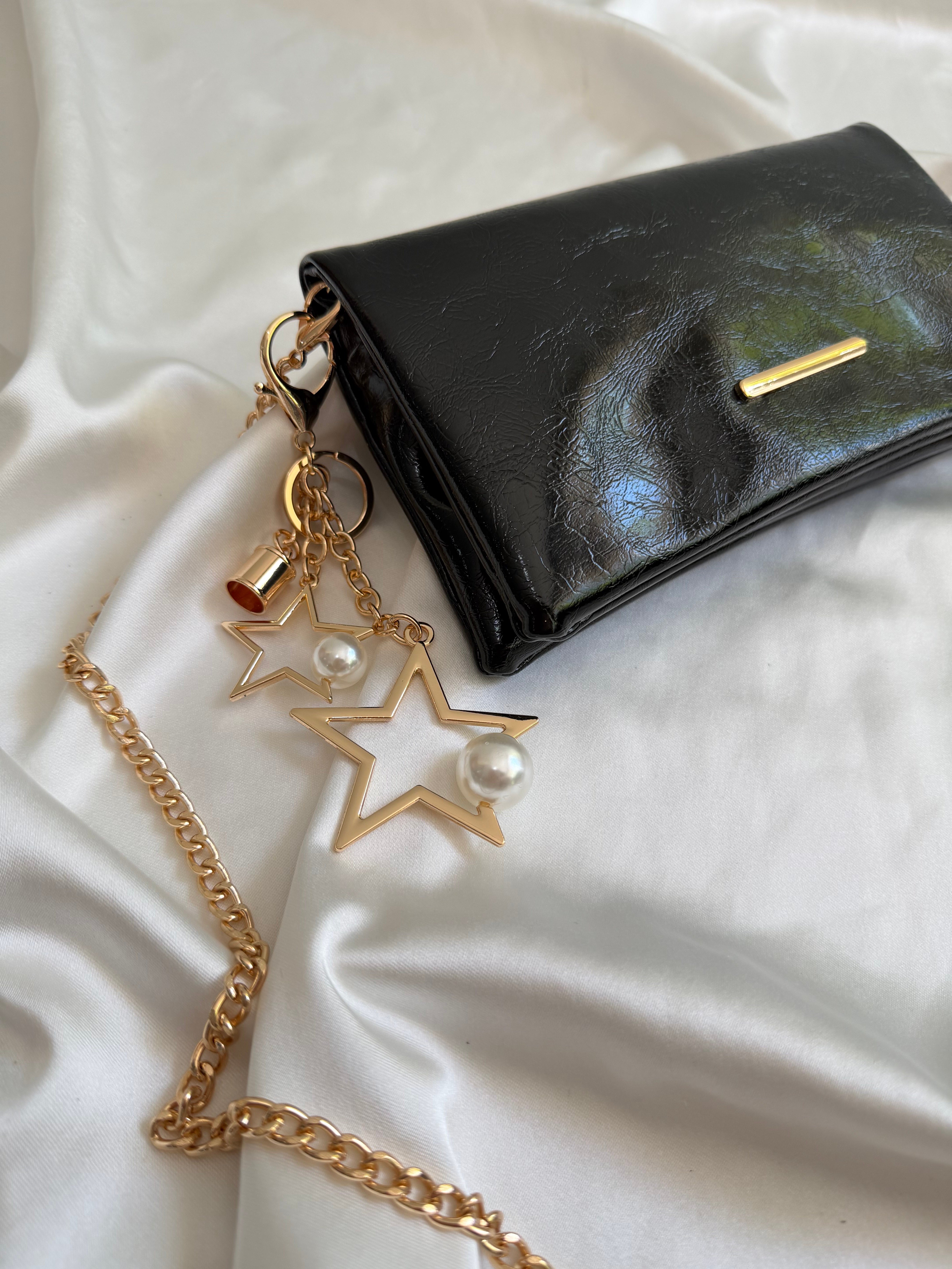 Canggu Model Clutch Çanta , Portföy Çanta , El Çantası Siyah