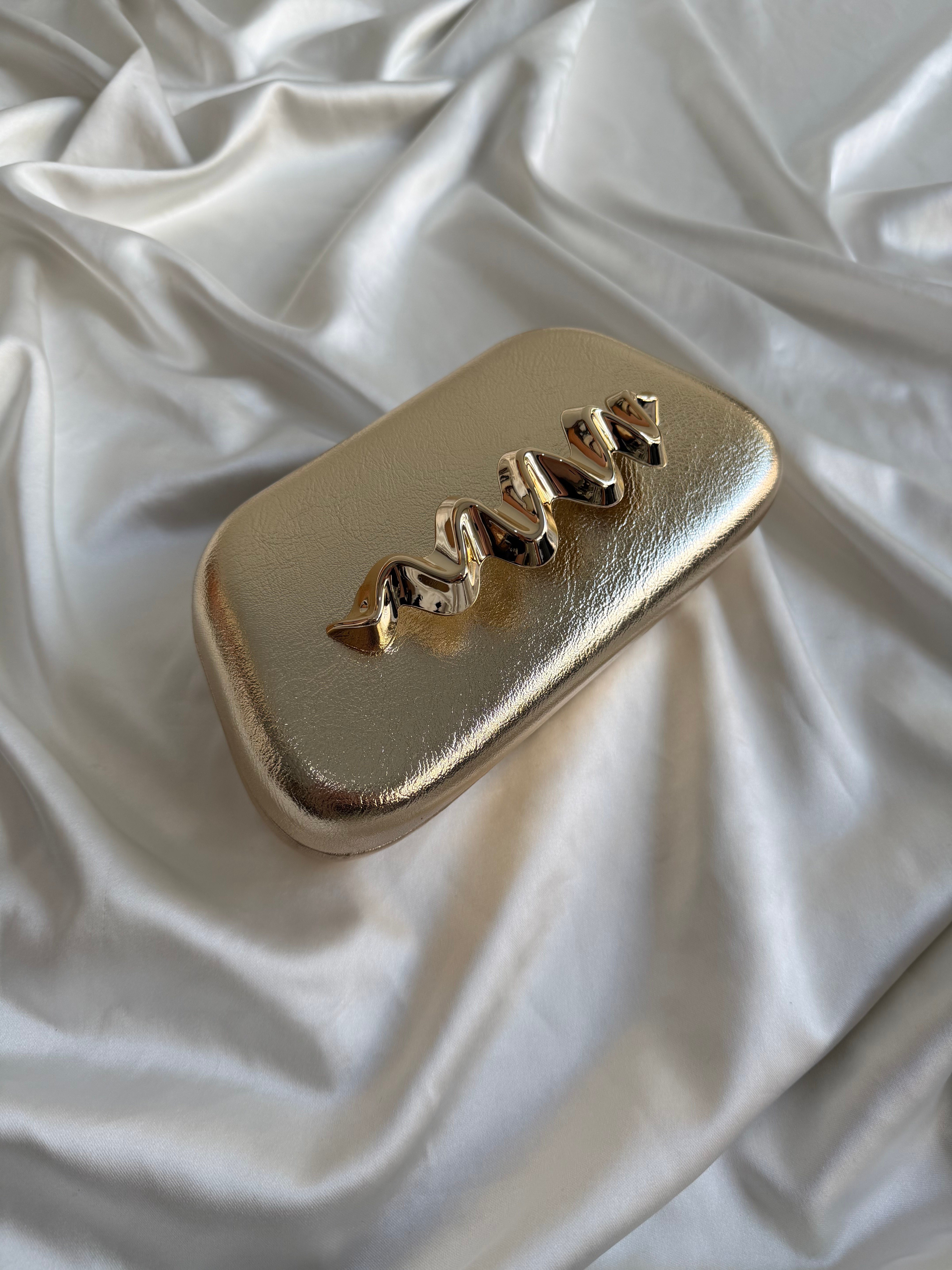Como Abiye Çanta , Düğün Çantası , Nişan Çantası Gold
