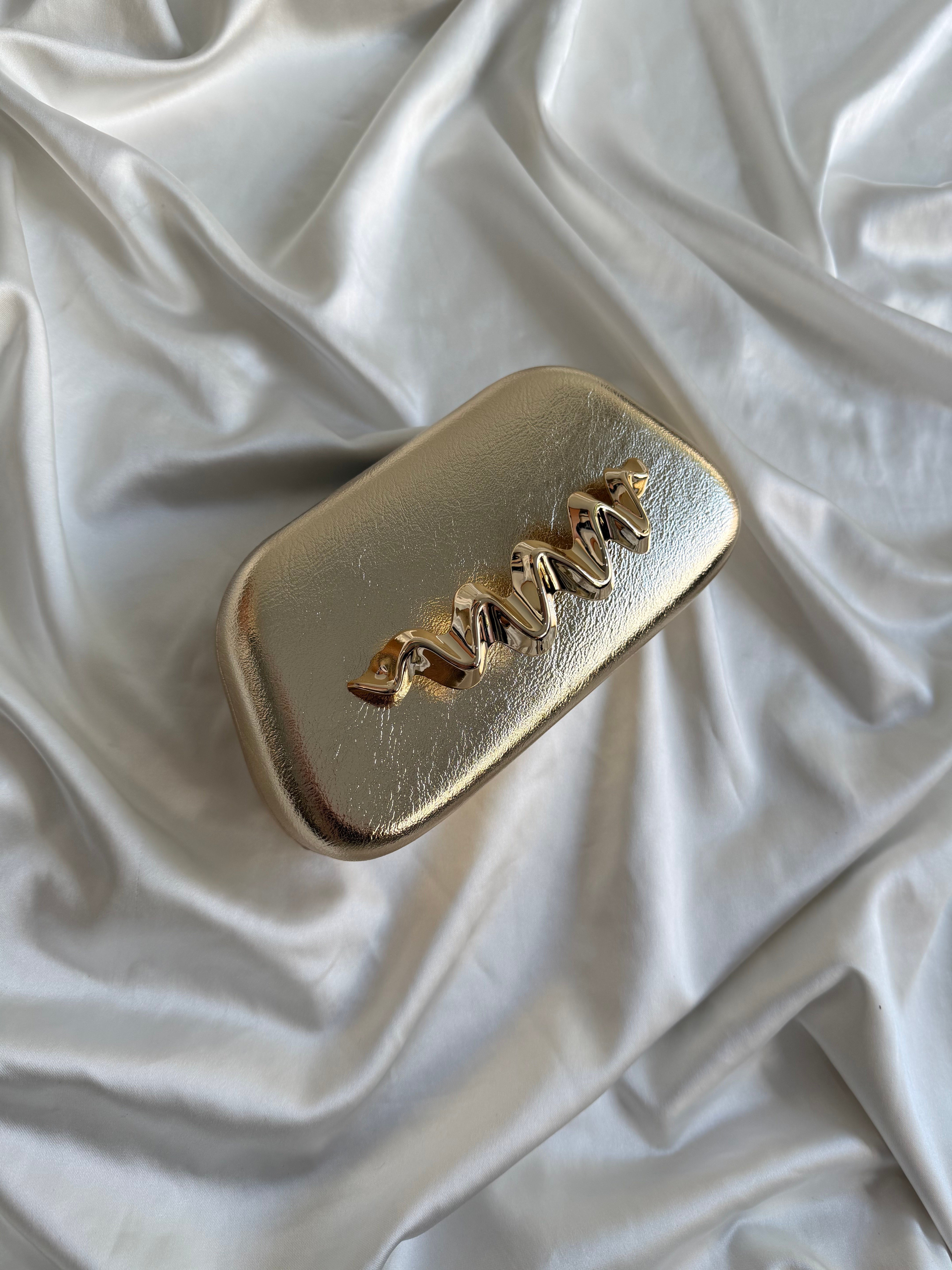 Como Abiye Çanta , Düğün Çantası , Nişan Çantası Gold