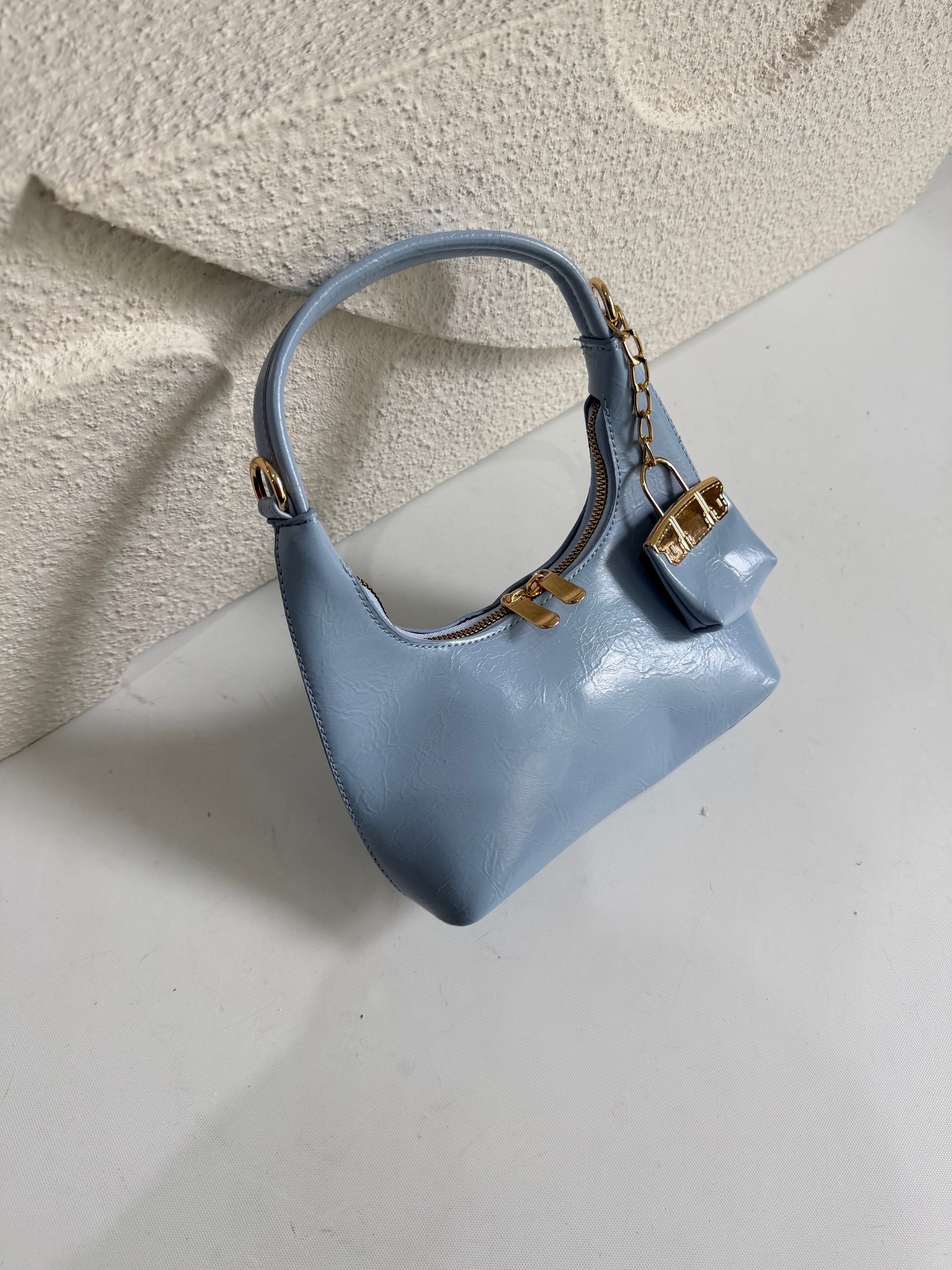 İsabella Model El Ve Kadın Omuz Çantası Mavi