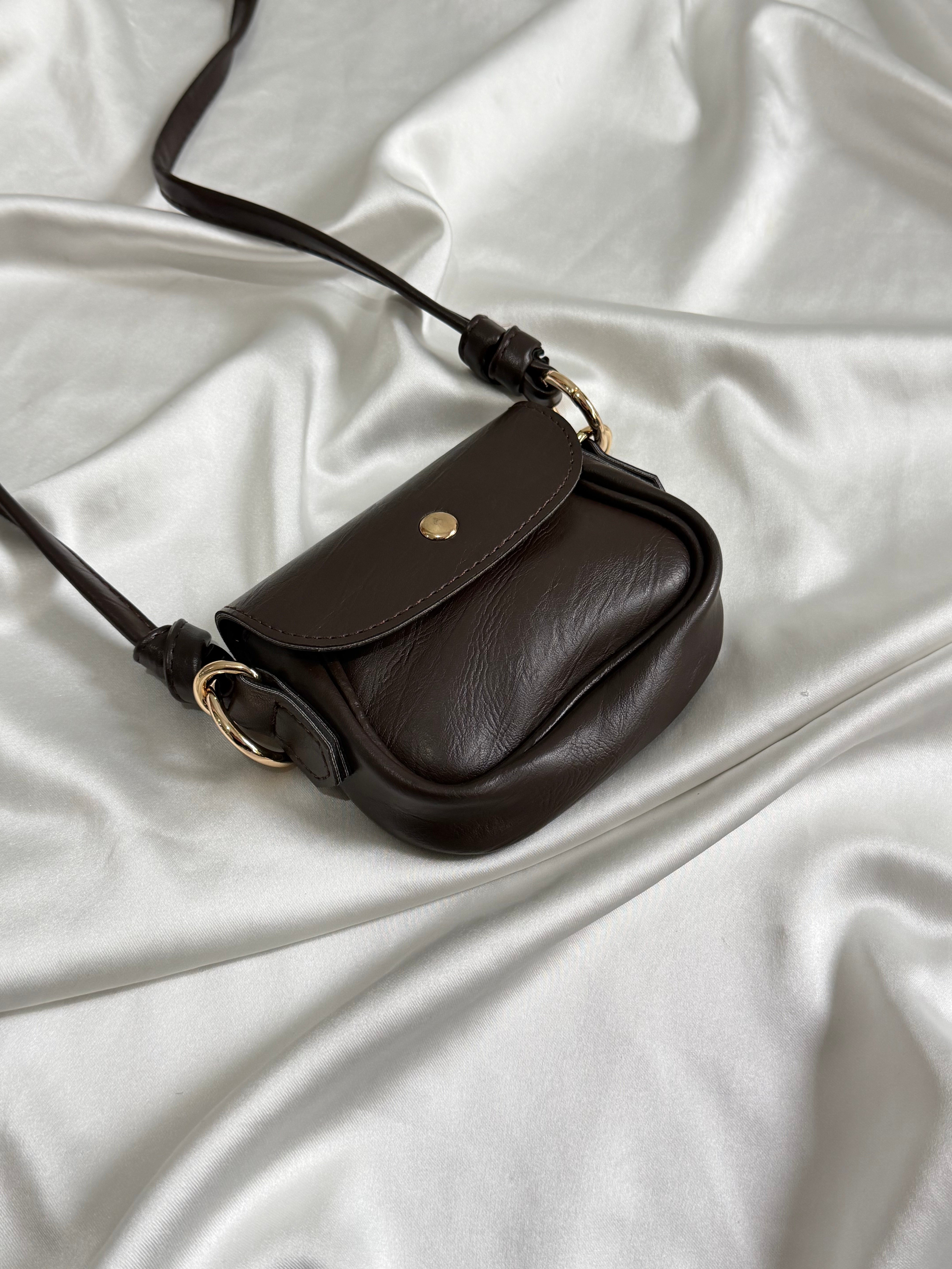 Martina Model El Ve Kadın Omuz Çantası Mini Çanta Acı Kahve