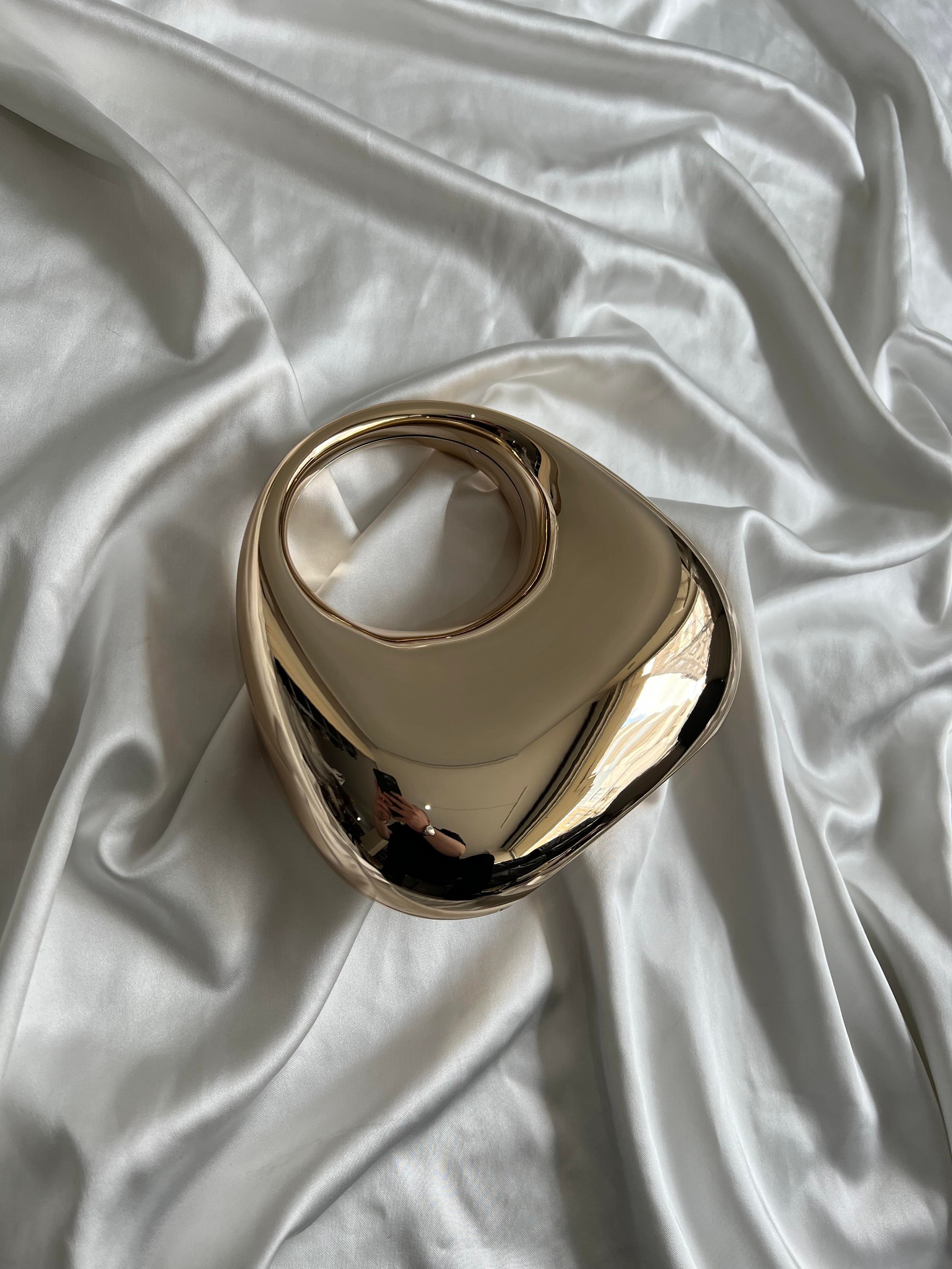 Mirror Model El Ve Kadın Omuz Çantası Gold