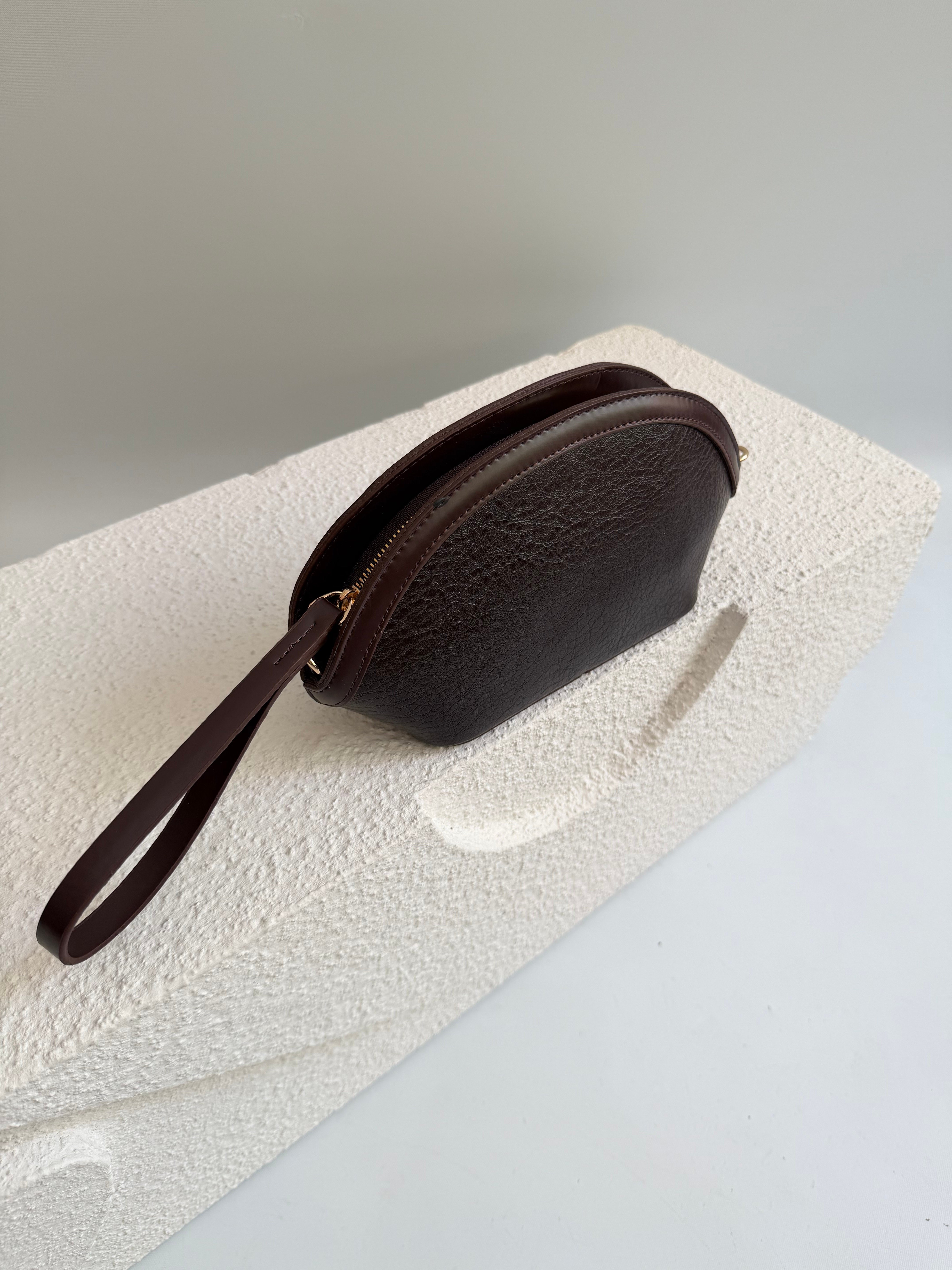 North Model Clutch Çanta , Portföy Çanta , El Çantası Acı Kahve
