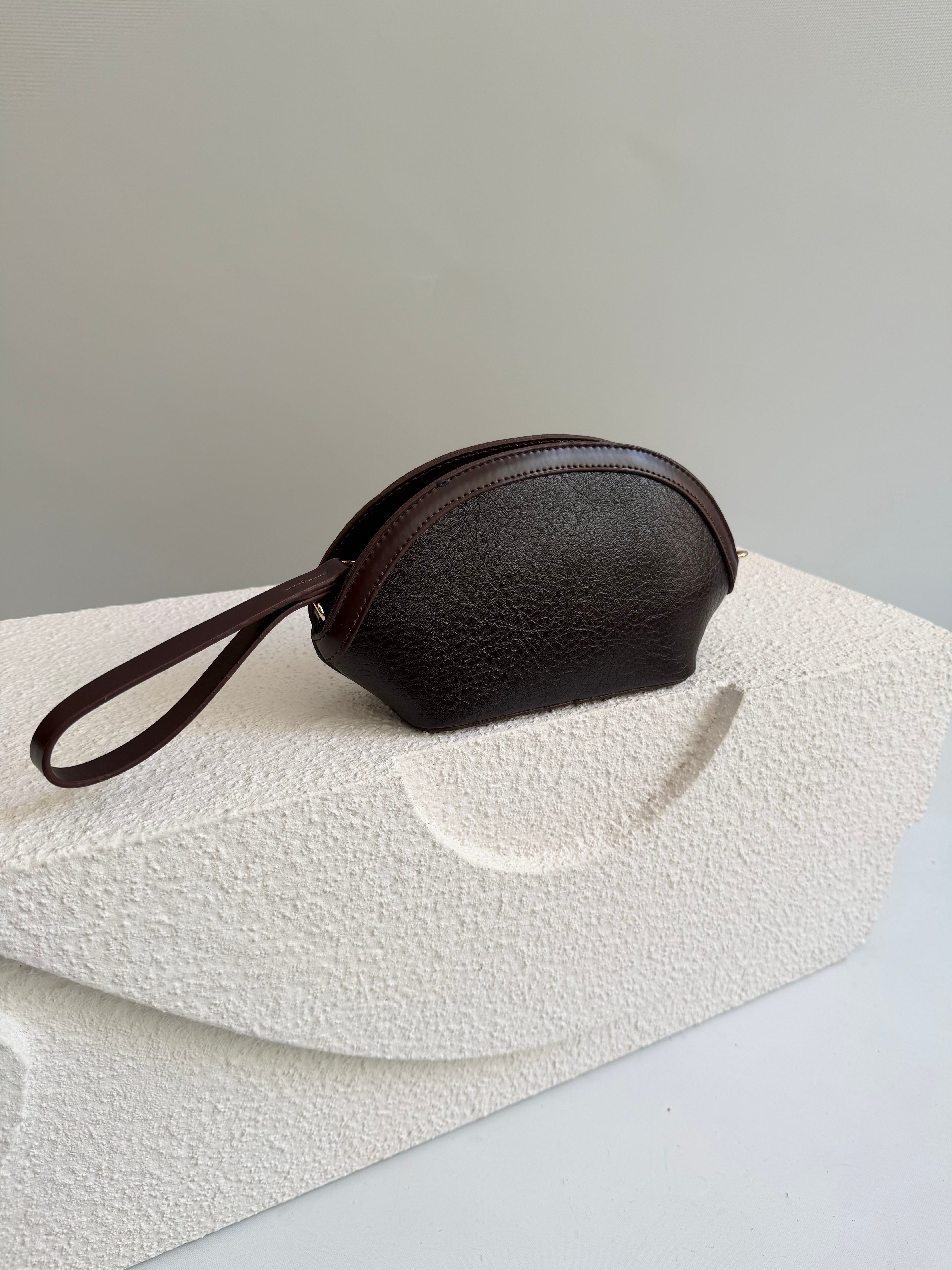 North Model Clutch Çanta , Portföy Çanta , El Çantası Acı Kahve