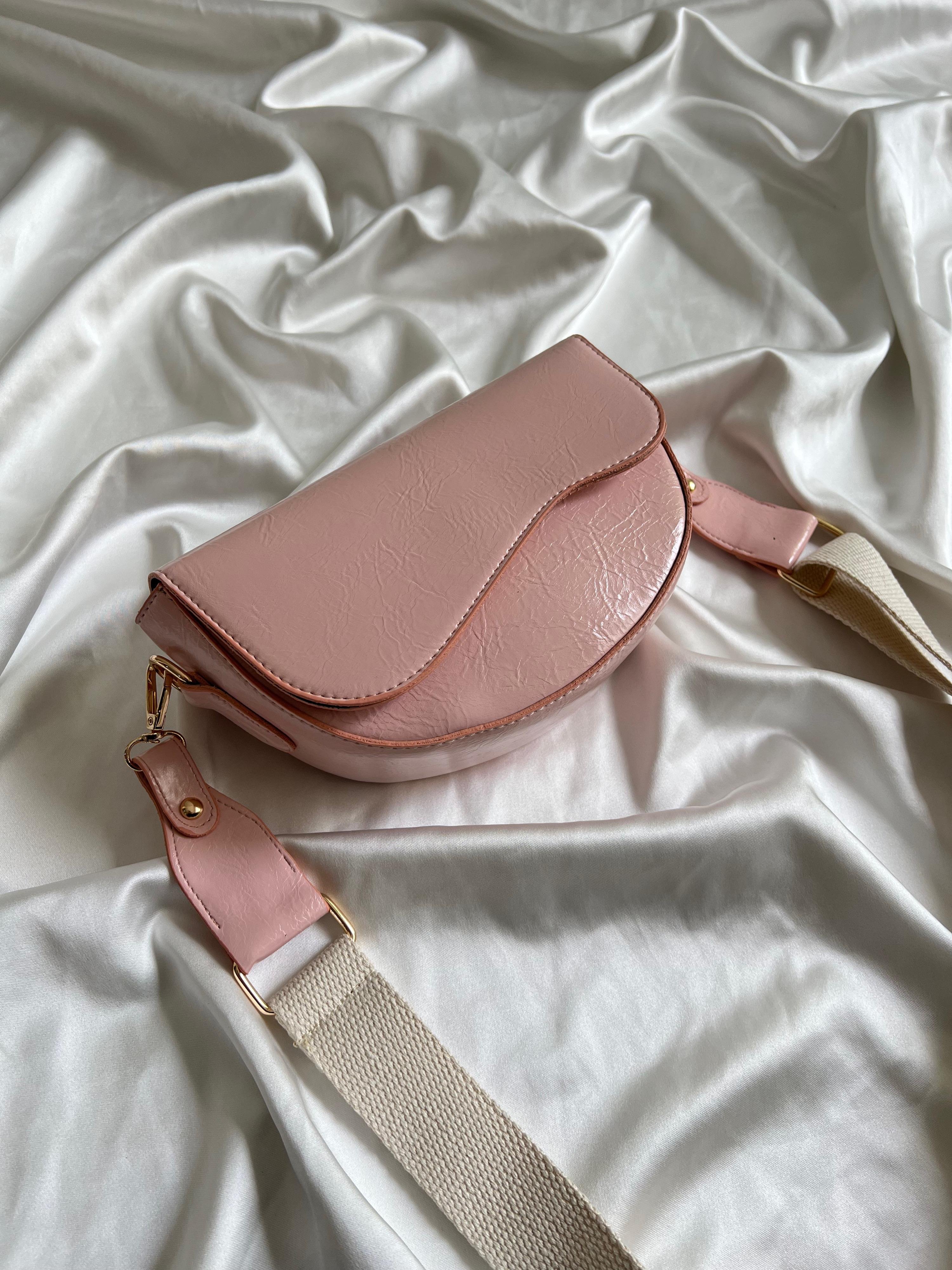 Oval Model El Ve Kadın Omuz Çantası Pembe