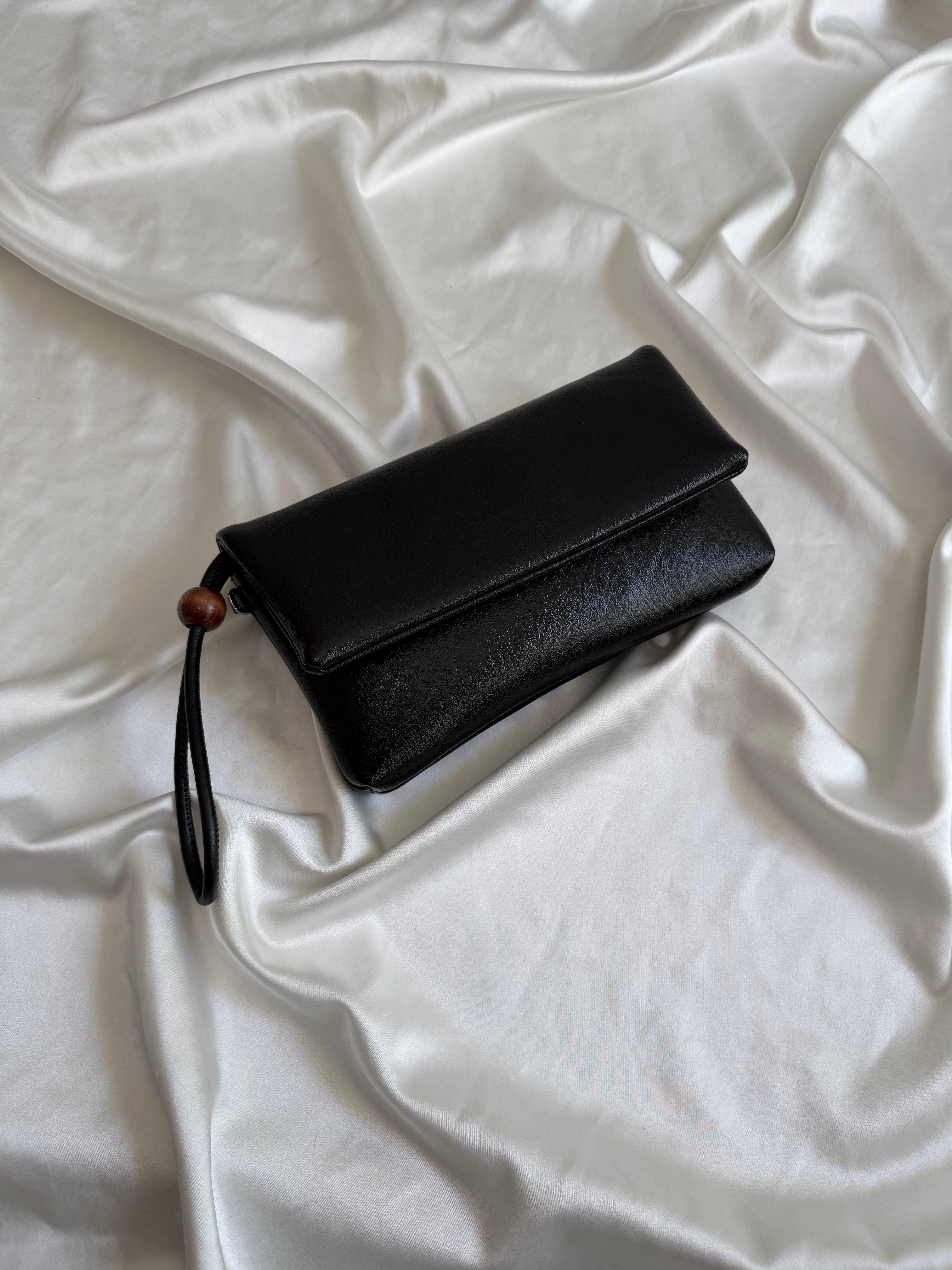 Sade Model Clutch Çanta , Portföy Çanta , El Çantası Siyah