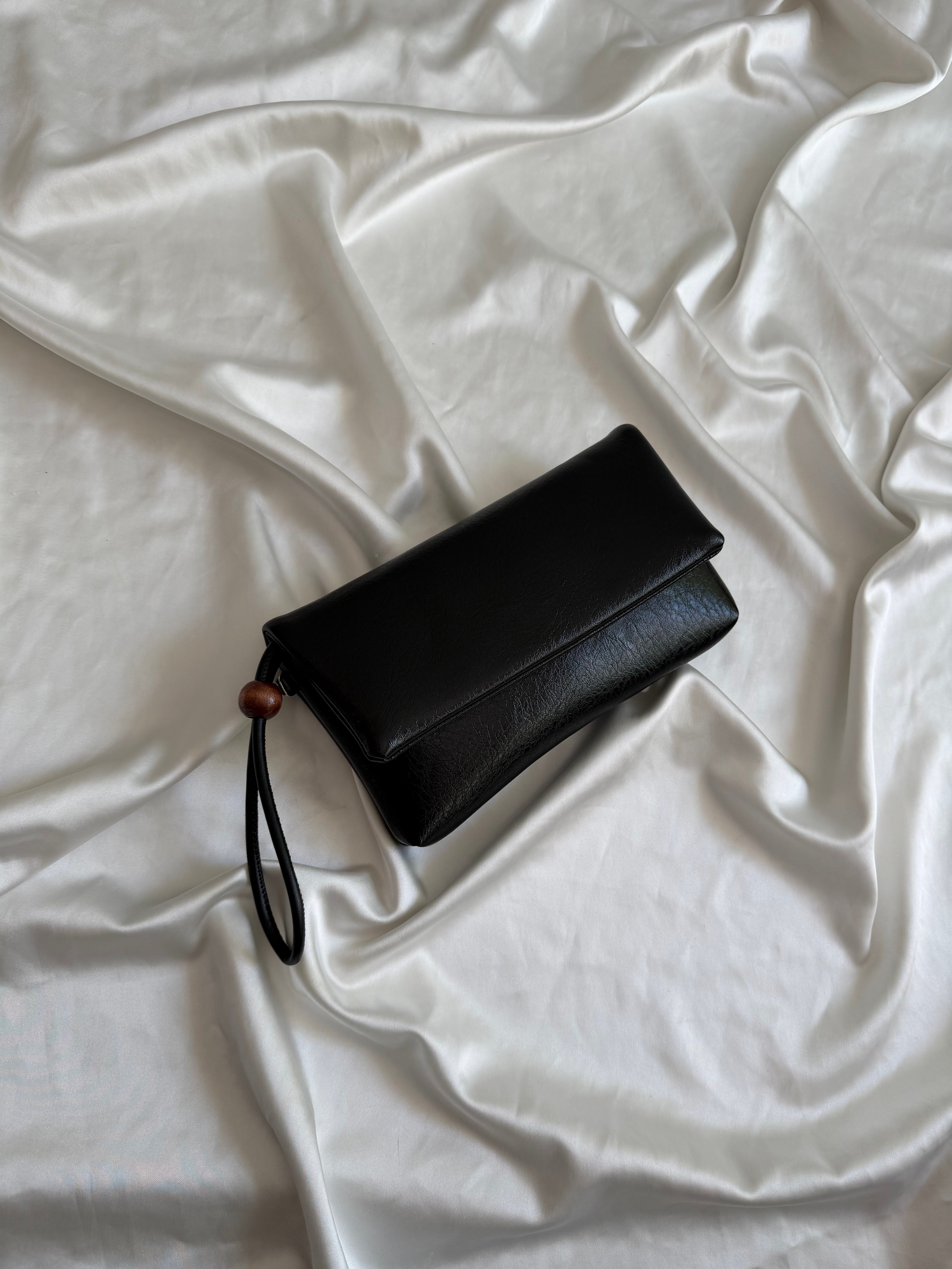 Sade Model Clutch Çanta , Portföy Çanta , El Çantası Siyah