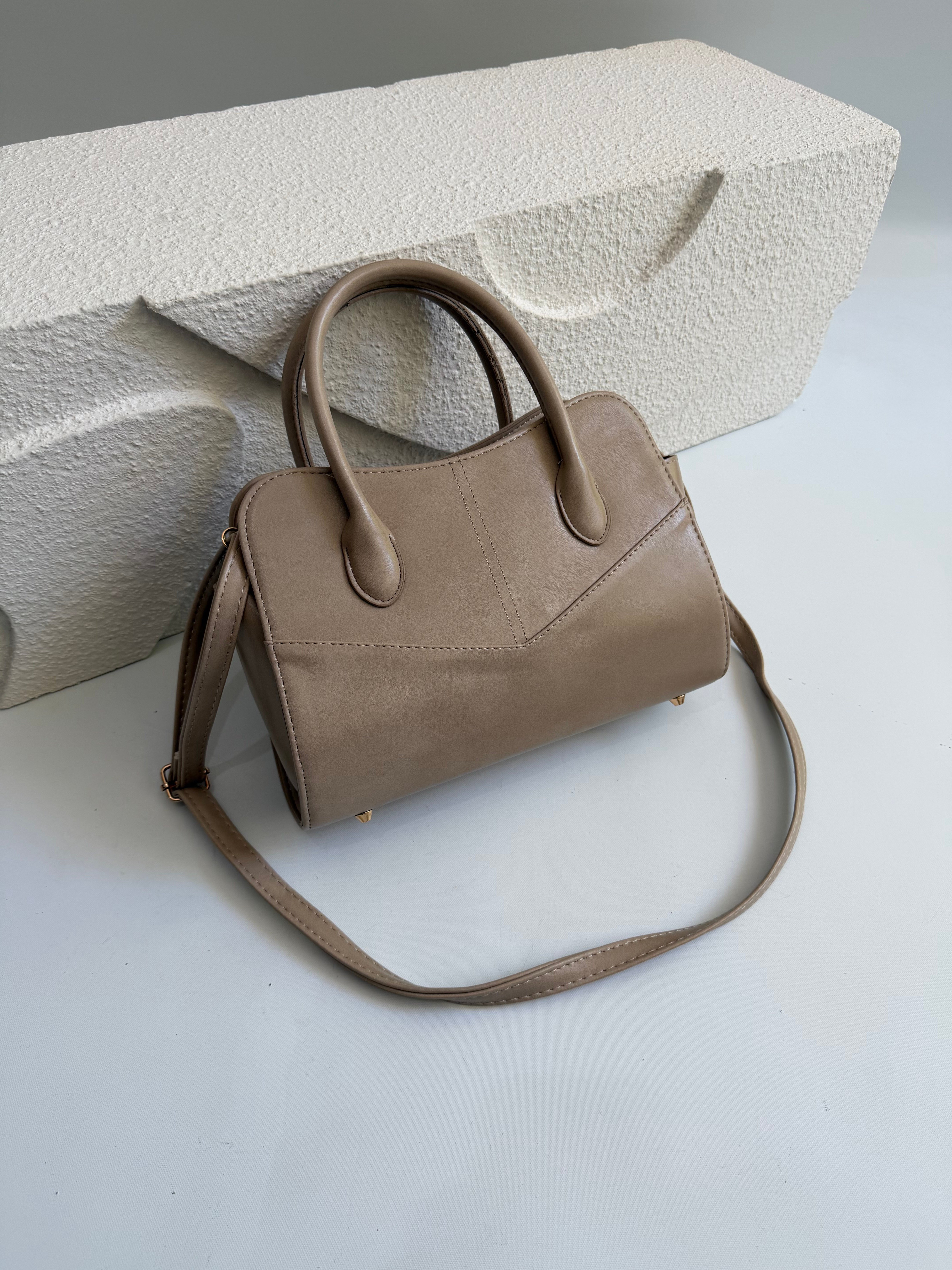 Safari Model El Ve Kadın Omuz Çantası , Okul Çantası , Vizon