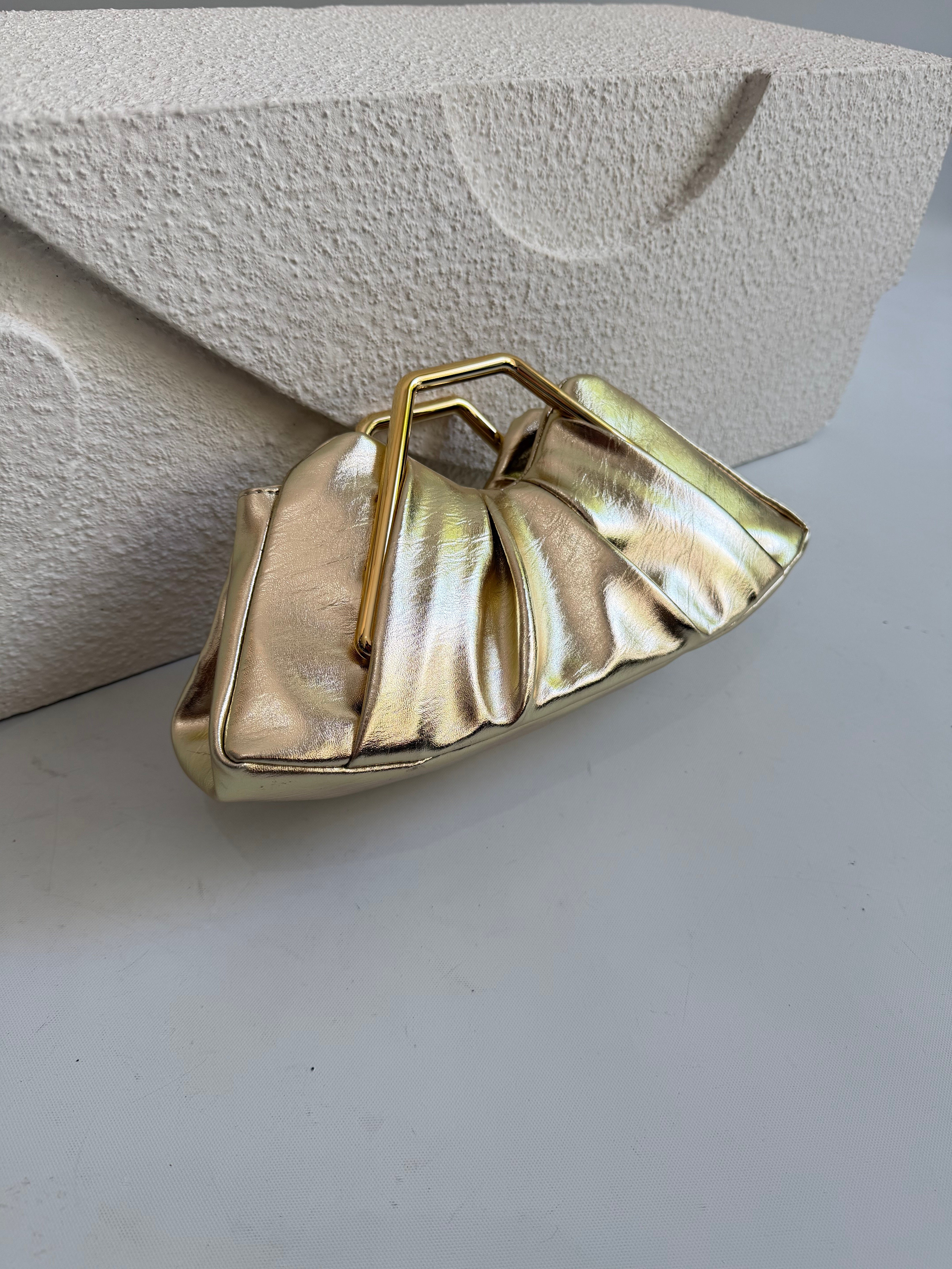 Ubud Model Düğün Nişan Abiye Çanta Gold