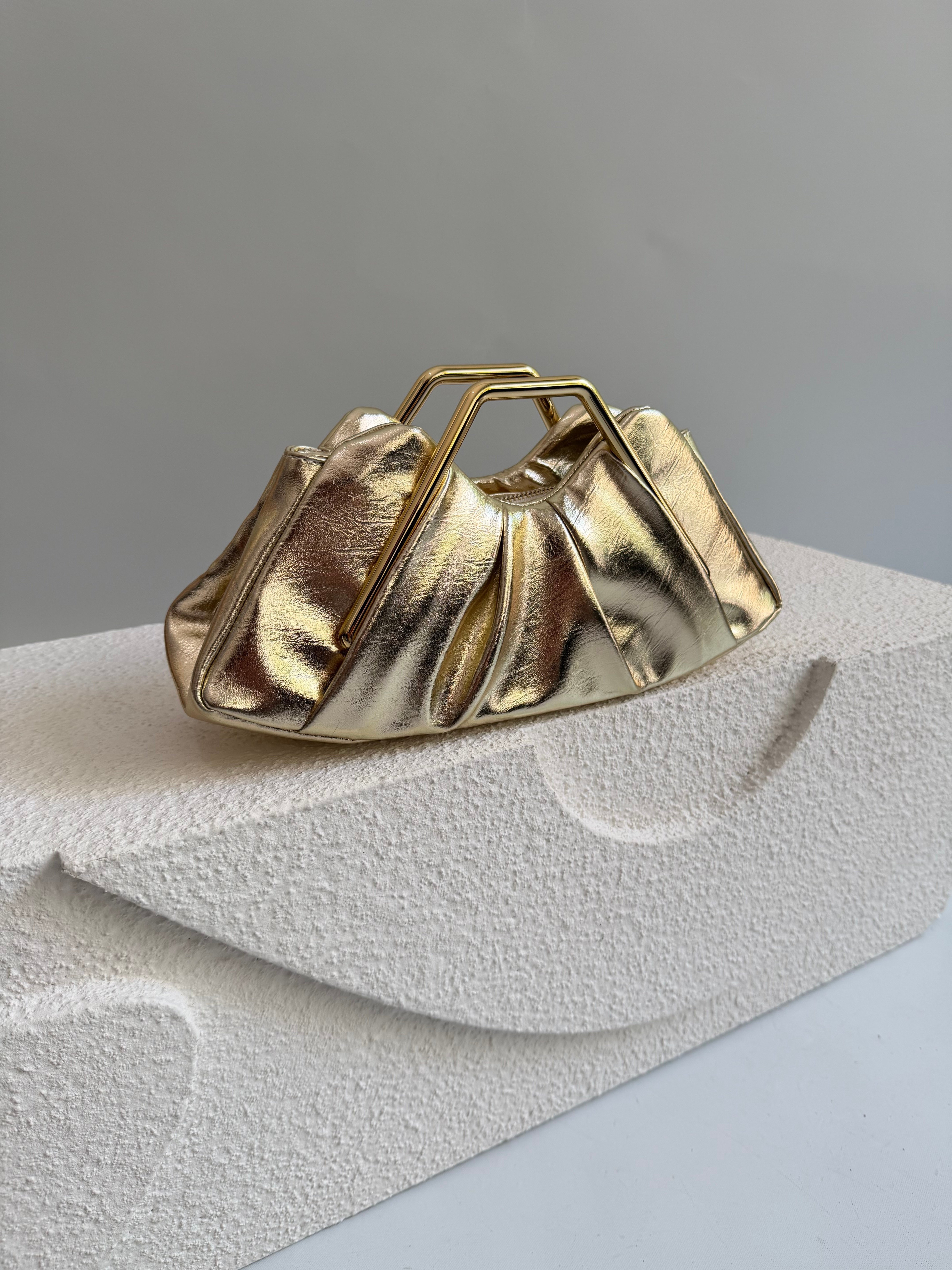 Ubud Model Düğün Nişan Abiye Çanta Gold