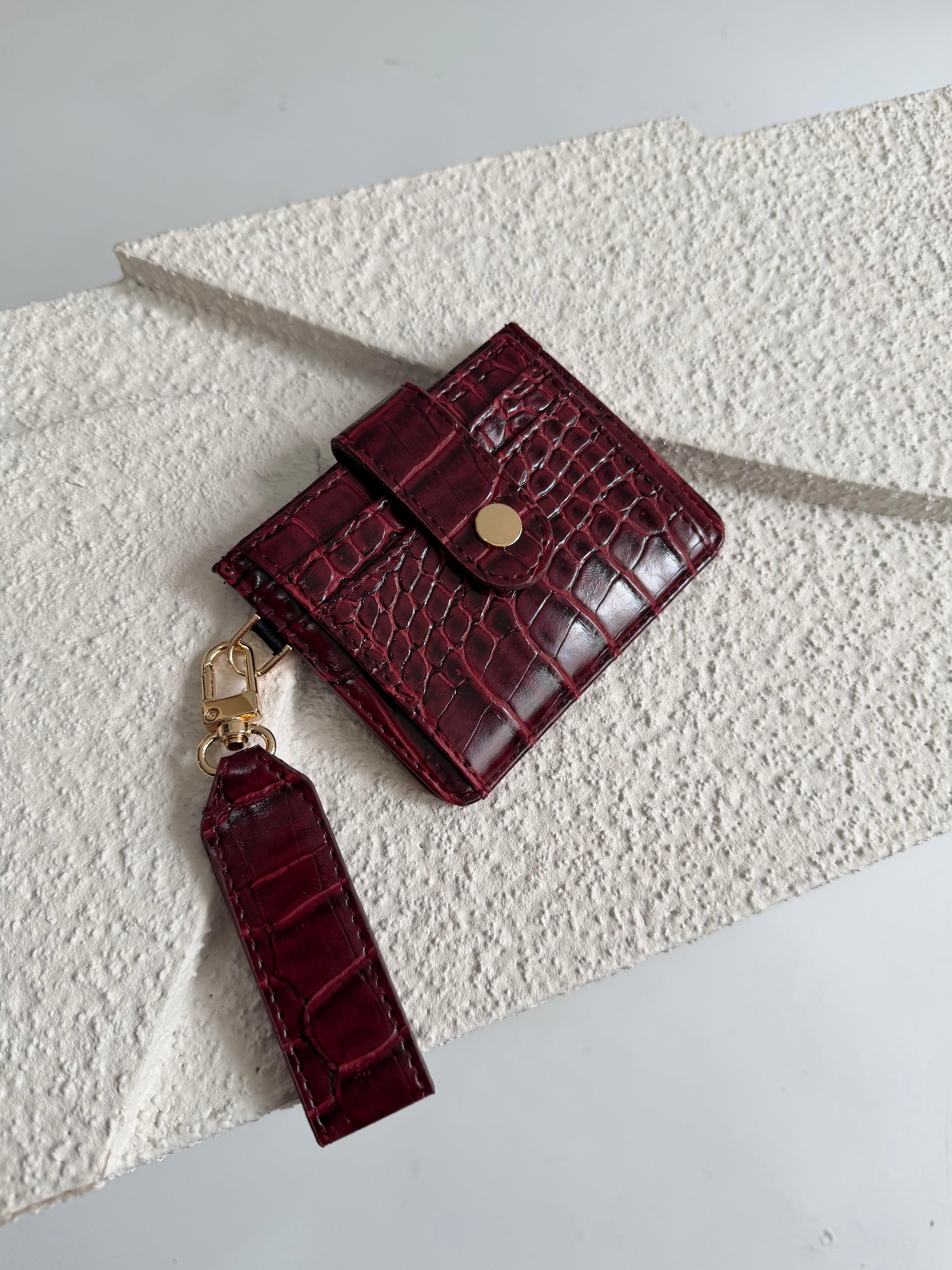 Wallet Model Cüzdan 5 Bordo