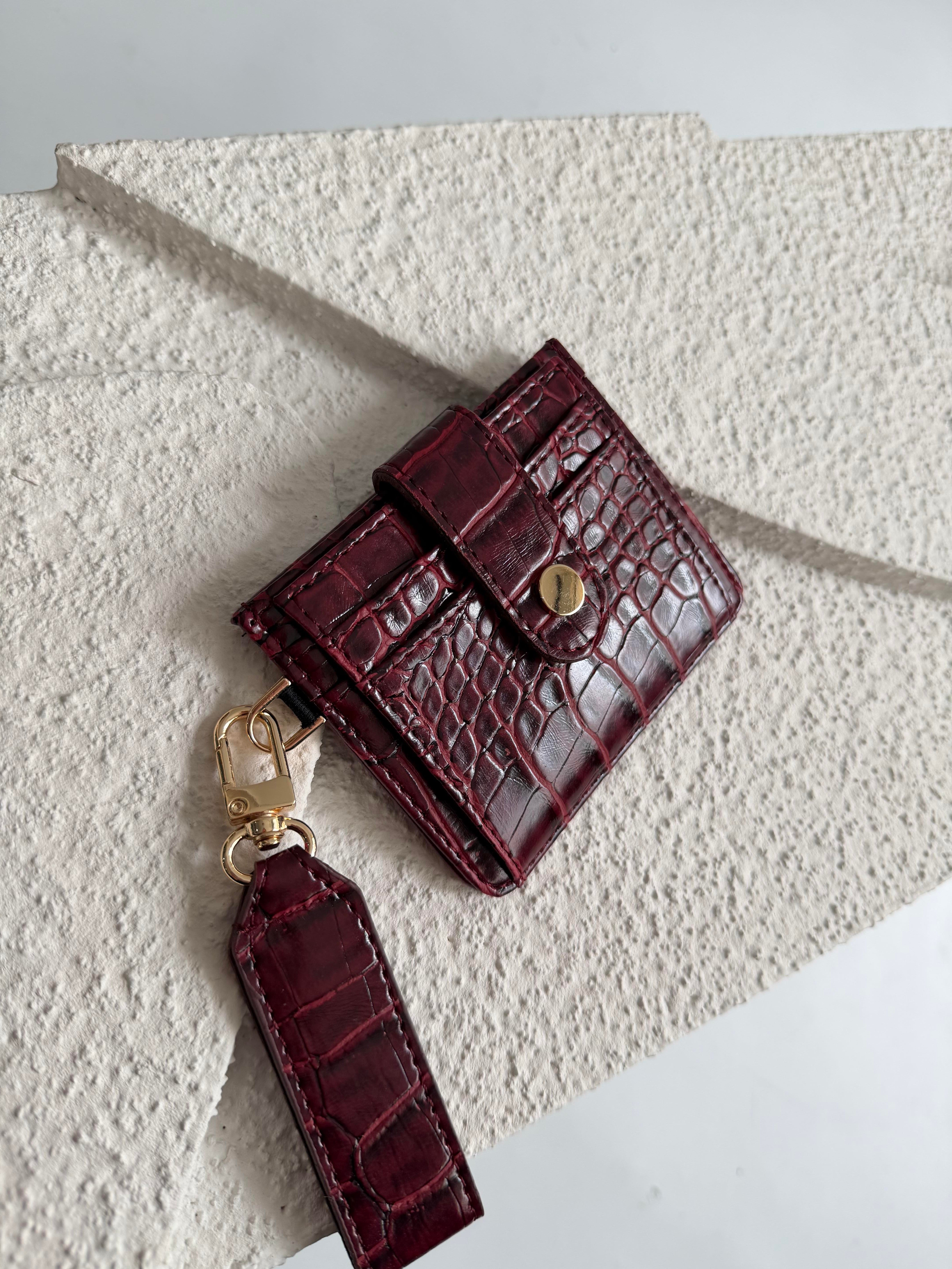 Wallet Model Cüzdan 5 Bordo