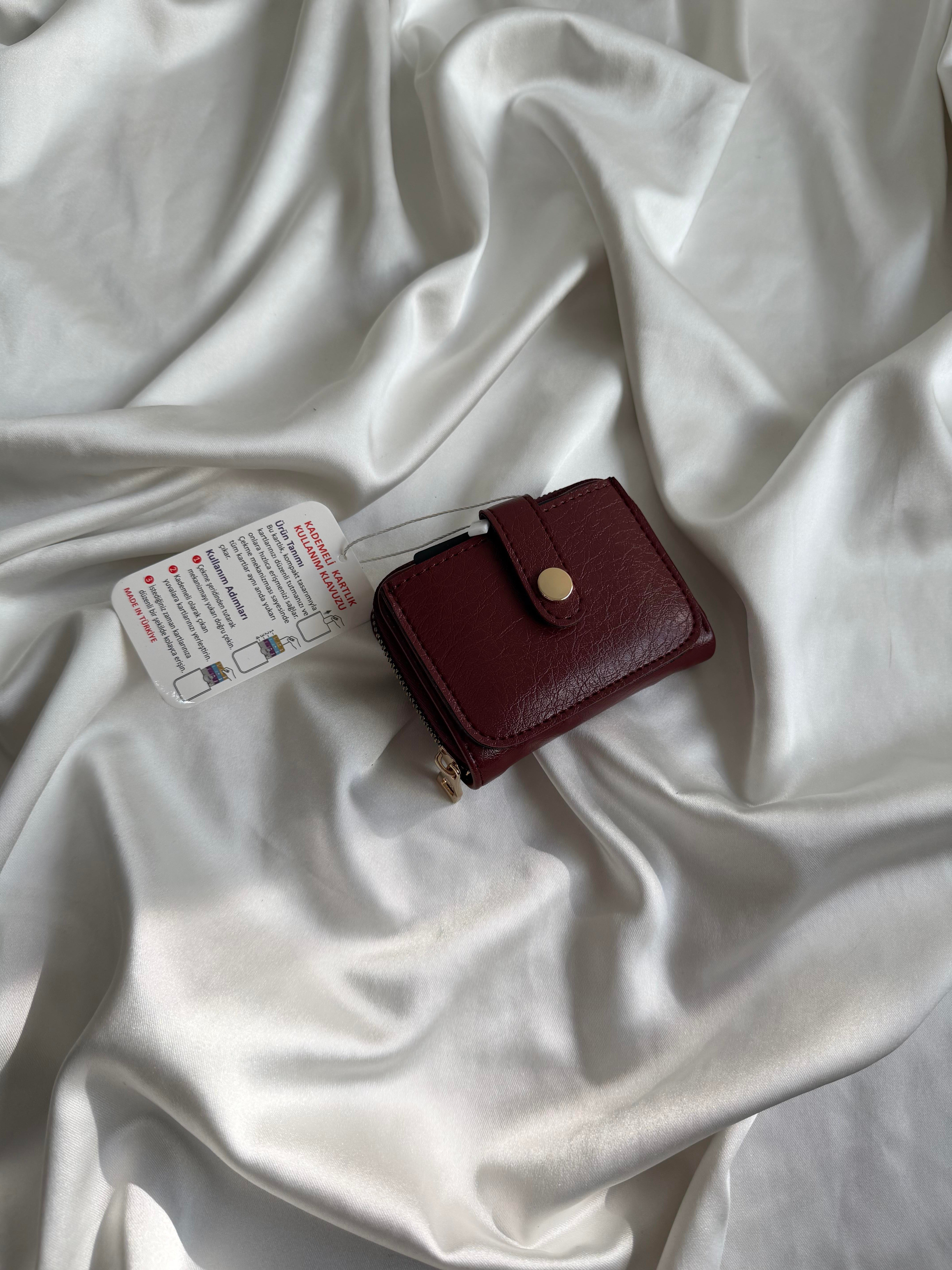 Wallet Model Cüzdan 6 Bordo