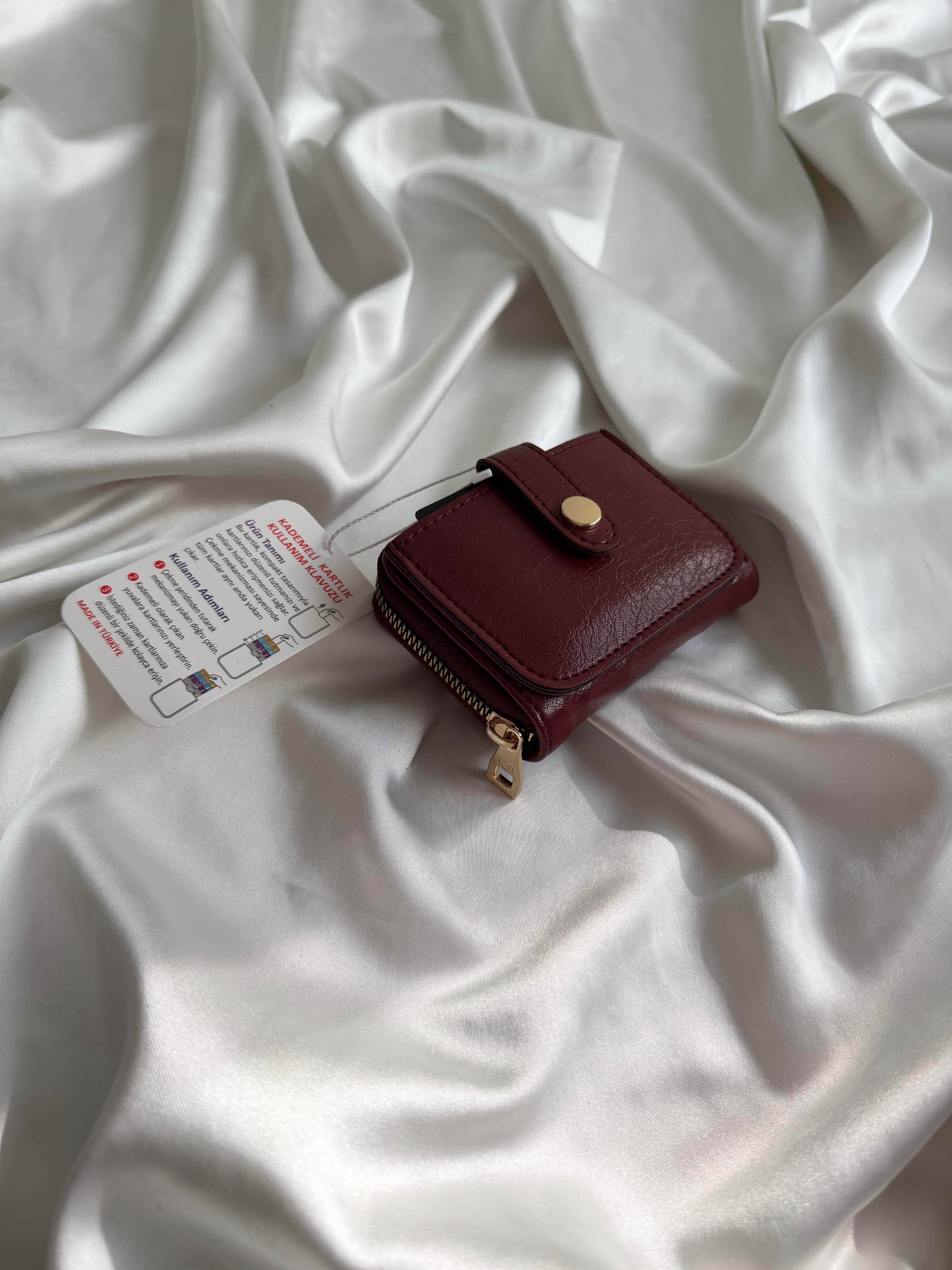 Wallet Model Cüzdan 6 Bordo